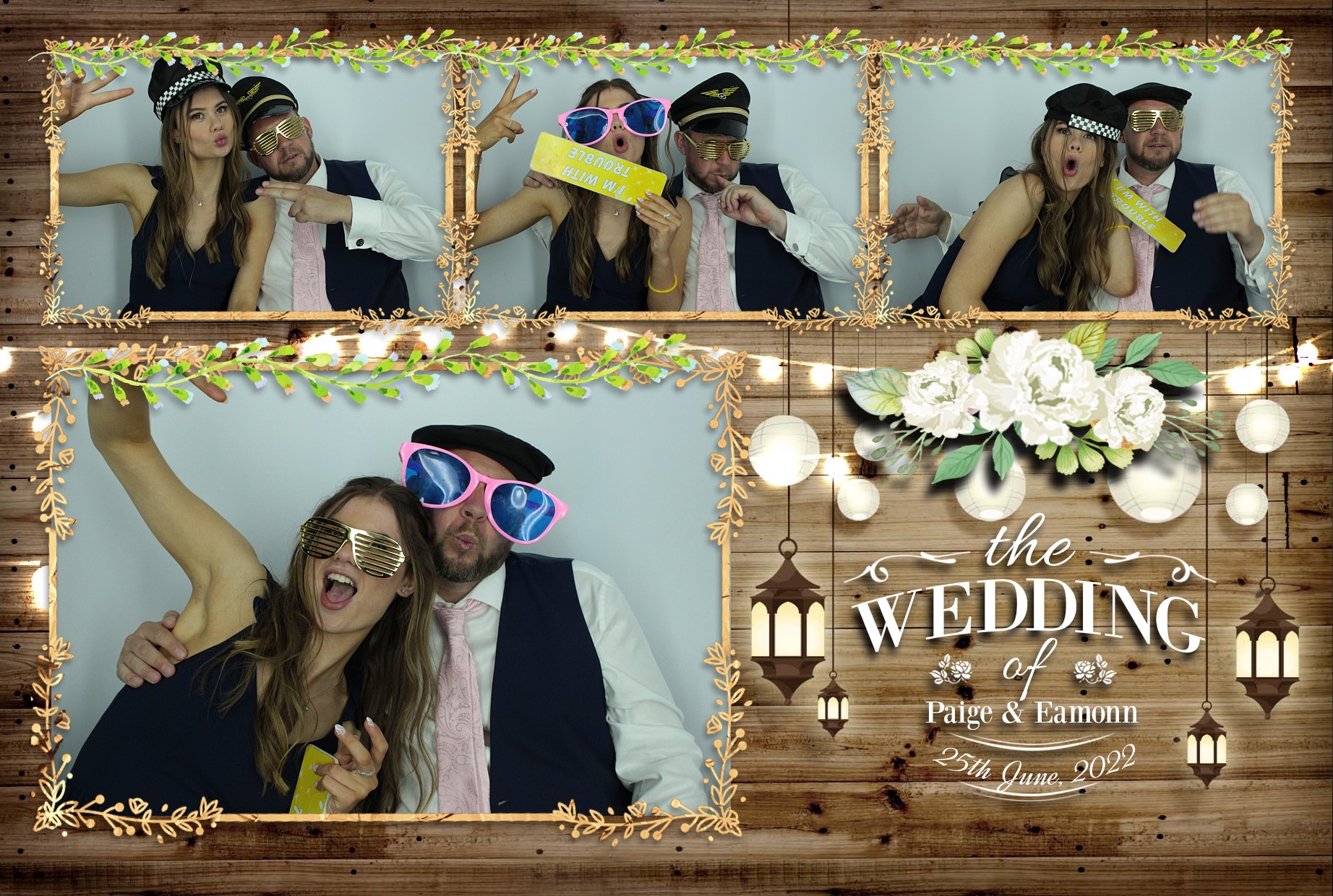 Eamonn & Paige's Wedding  | View more photos from the event at gallery.myphotoboothexperience.co.uk/u/MyPhotoBoothExperienceLtd/Eamonn-Paiges-Wedding
