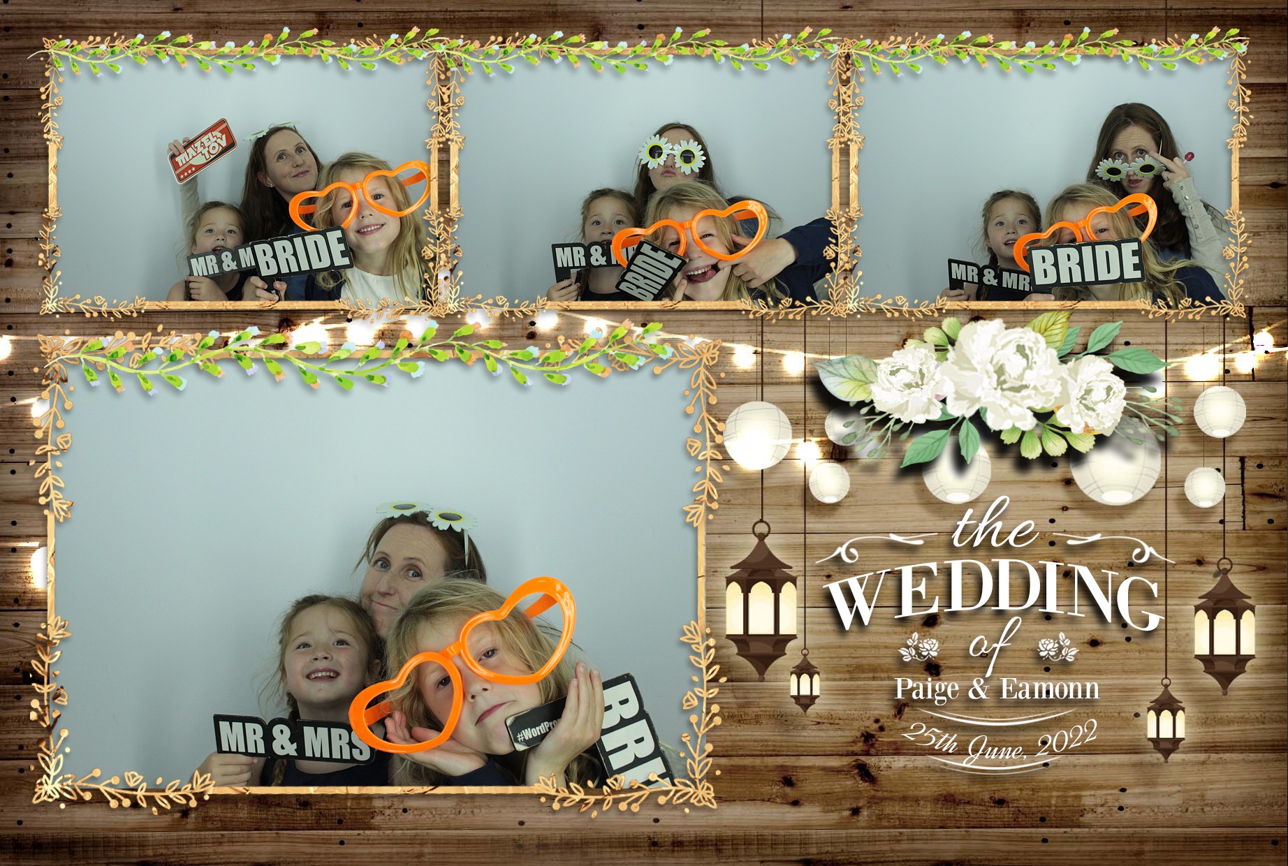 Eamonn & Paige's Wedding  | View more photos from the event at gallery.myphotoboothexperience.co.uk/u/MyPhotoBoothExperienceLtd/Eamonn-Paiges-Wedding