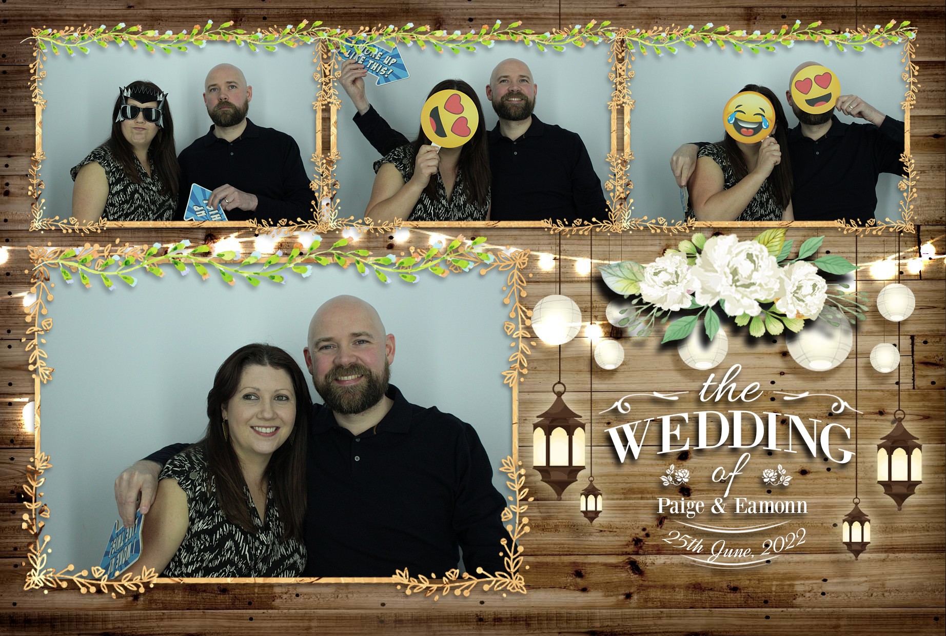 Eamonn & Paige's Wedding  | View more photos from the event at gallery.myphotoboothexperience.co.uk/u/MyPhotoBoothExperienceLtd/Eamonn-Paiges-Wedding