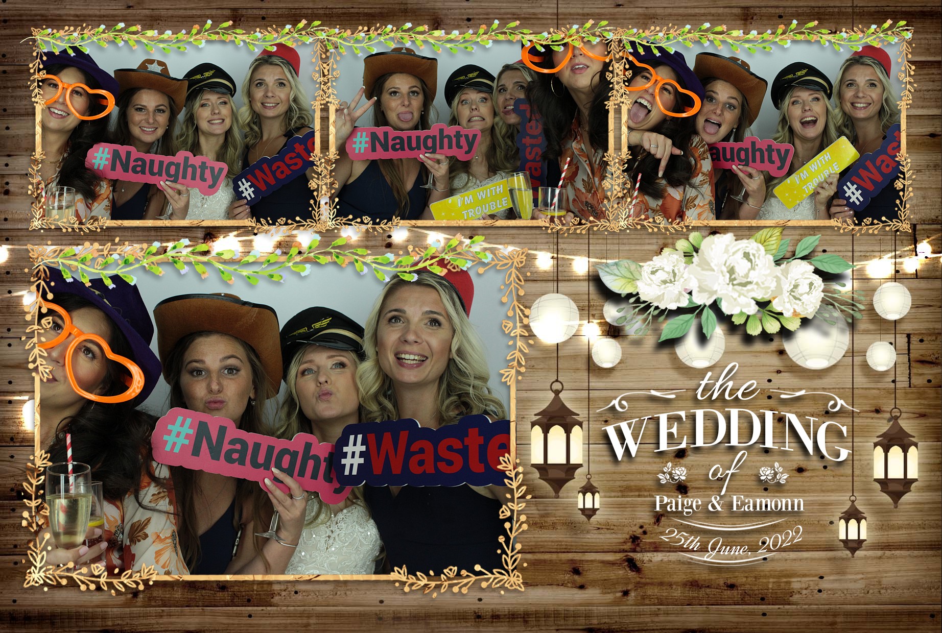 Eamonn & Paige's Wedding  | View more photos from the event at gallery.myphotoboothexperience.co.uk/u/MyPhotoBoothExperienceLtd/Eamonn-Paiges-Wedding