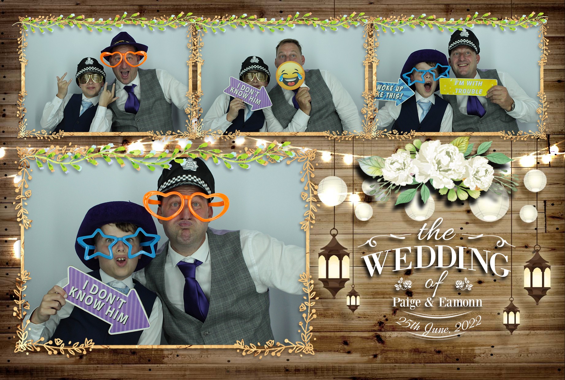 Eamonn & Paige's Wedding  | View more photos from the event at gallery.myphotoboothexperience.co.uk/u/MyPhotoBoothExperienceLtd/Eamonn-Paiges-Wedding