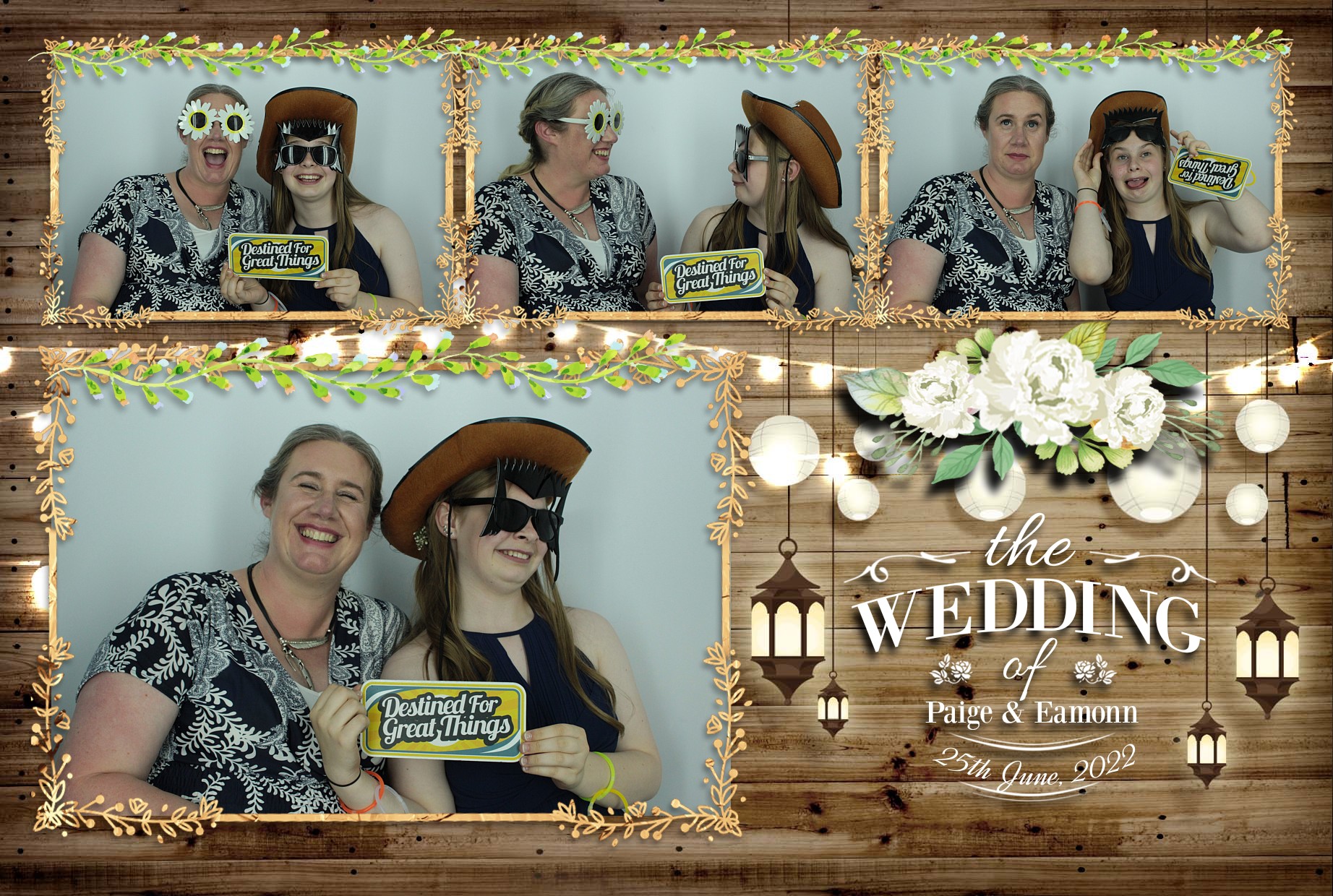 Eamonn & Paige's Wedding  | View more photos from the event at gallery.myphotoboothexperience.co.uk/u/MyPhotoBoothExperienceLtd/Eamonn-Paiges-Wedding