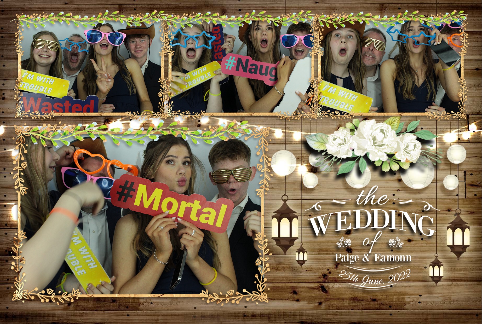 Eamonn & Paige's Wedding  | View more photos from the event at gallery.myphotoboothexperience.co.uk/u/MyPhotoBoothExperienceLtd/Eamonn-Paiges-Wedding