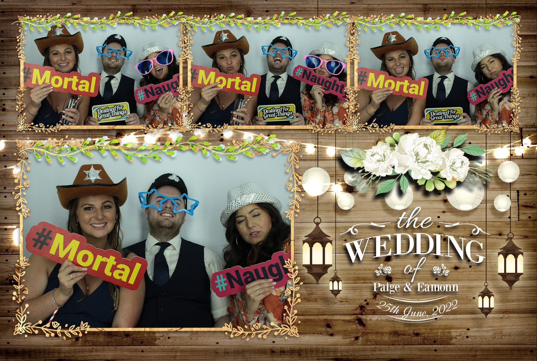 Eamonn & Paige's Wedding  | View more photos from the event at gallery.myphotoboothexperience.co.uk/u/MyPhotoBoothExperienceLtd/Eamonn-Paiges-Wedding