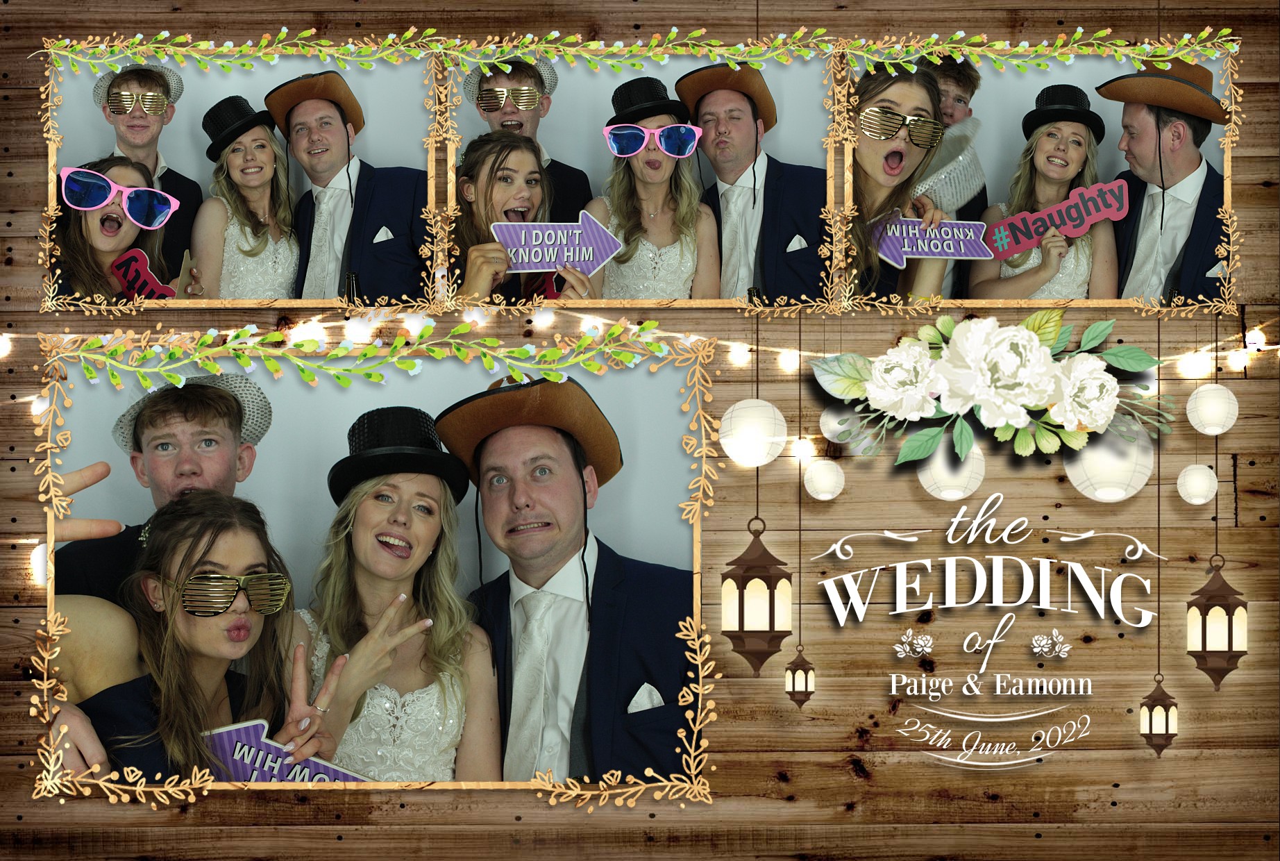 Eamonn & Paige's Wedding  | View more photos from the event at gallery.myphotoboothexperience.co.uk/u/MyPhotoBoothExperienceLtd/Eamonn-Paiges-Wedding