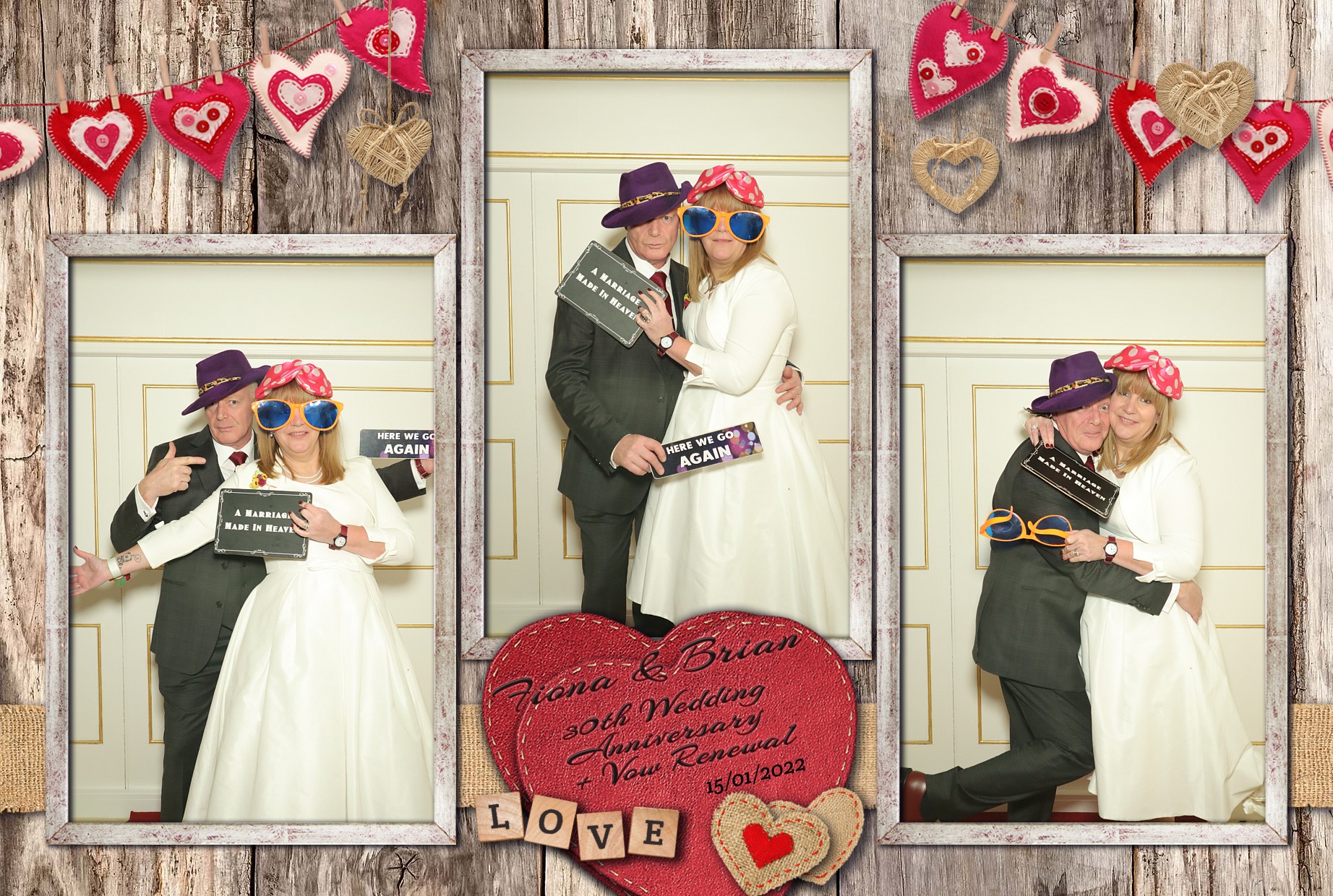 Fiona and Brian's Vow Renewal  | View more photos from the event at gallery.myphotoboothexperience.co.uk/u/MyPhotoBoothExperienceLtd/Fiona-and-Brians-Vow-Renewal
