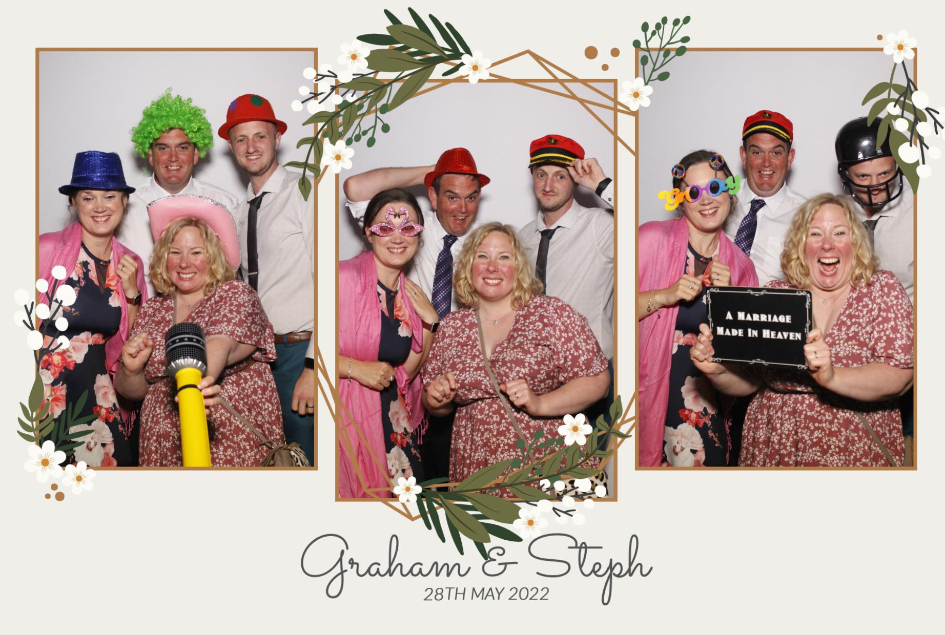 Graham & Steph's Wedding  | View more photos from the event at gallery.myphotoboothexperience.co.uk/u/MyPhotoBoothExperienceLtd/Graham-Stephs-Wedding