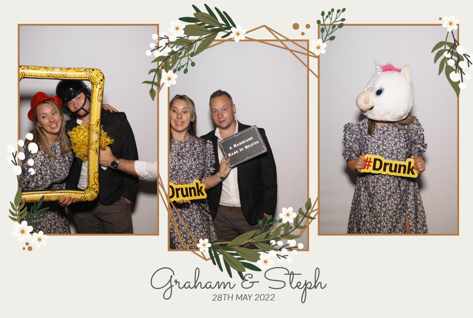 Graham & Steph's Wedding  | View more photos from the event at gallery.myphotoboothexperience.co.uk/u/MyPhotoBoothExperienceLtd/Graham-Stephs-Wedding