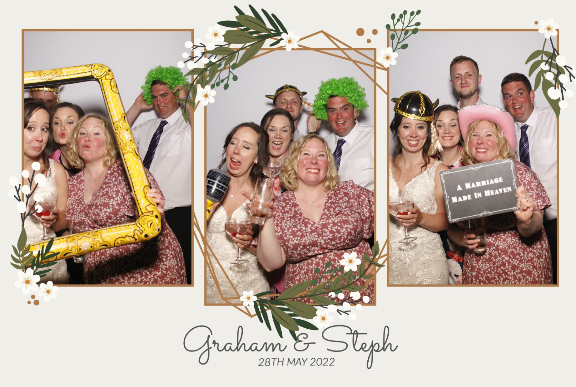 Graham & Steph's Wedding  | View more photos from the event at gallery.myphotoboothexperience.co.uk/u/MyPhotoBoothExperienceLtd/Graham-Stephs-Wedding