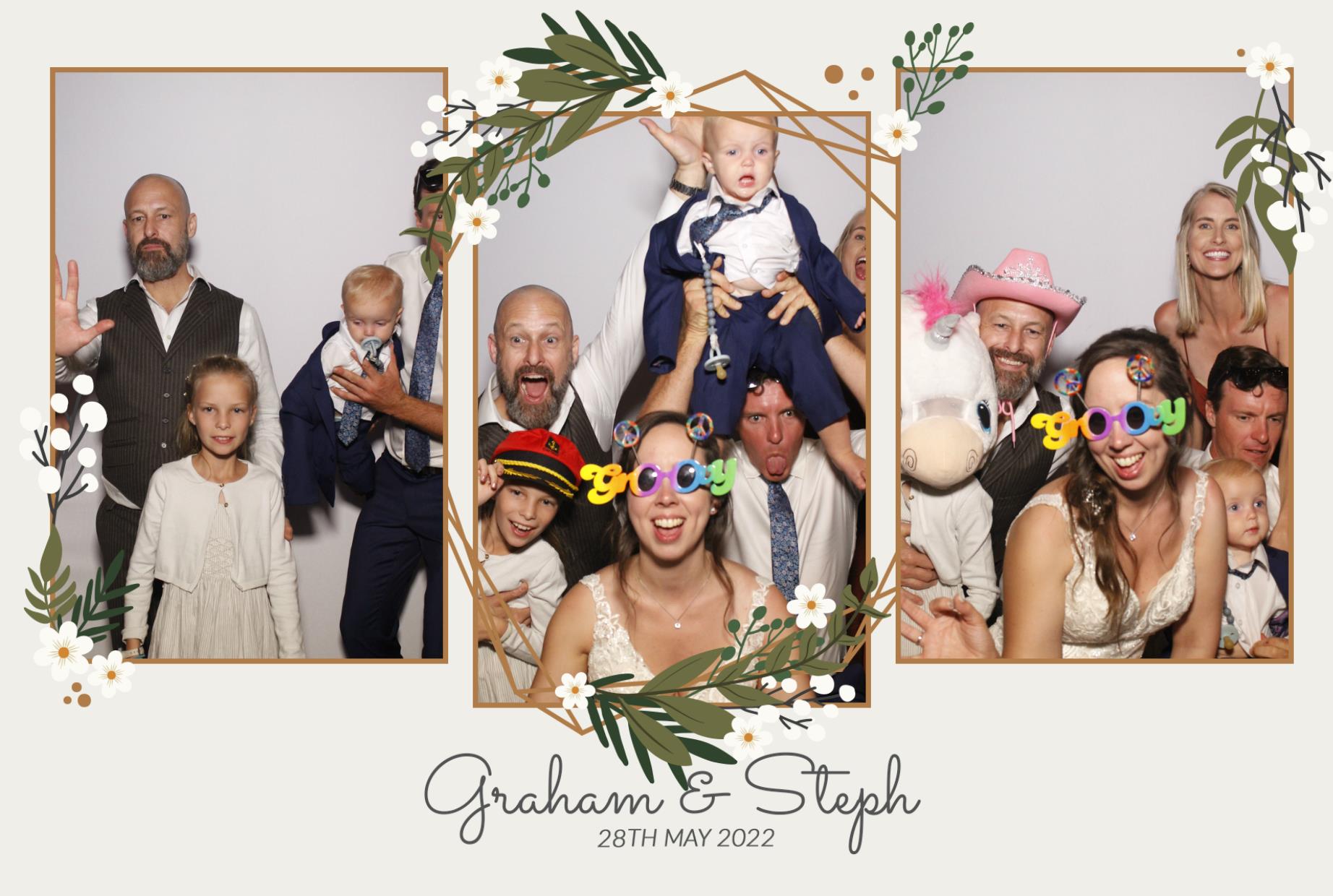 Graham & Steph's Wedding  | View more photos from the event at gallery.myphotoboothexperience.co.uk/u/MyPhotoBoothExperienceLtd/Graham-Stephs-Wedding