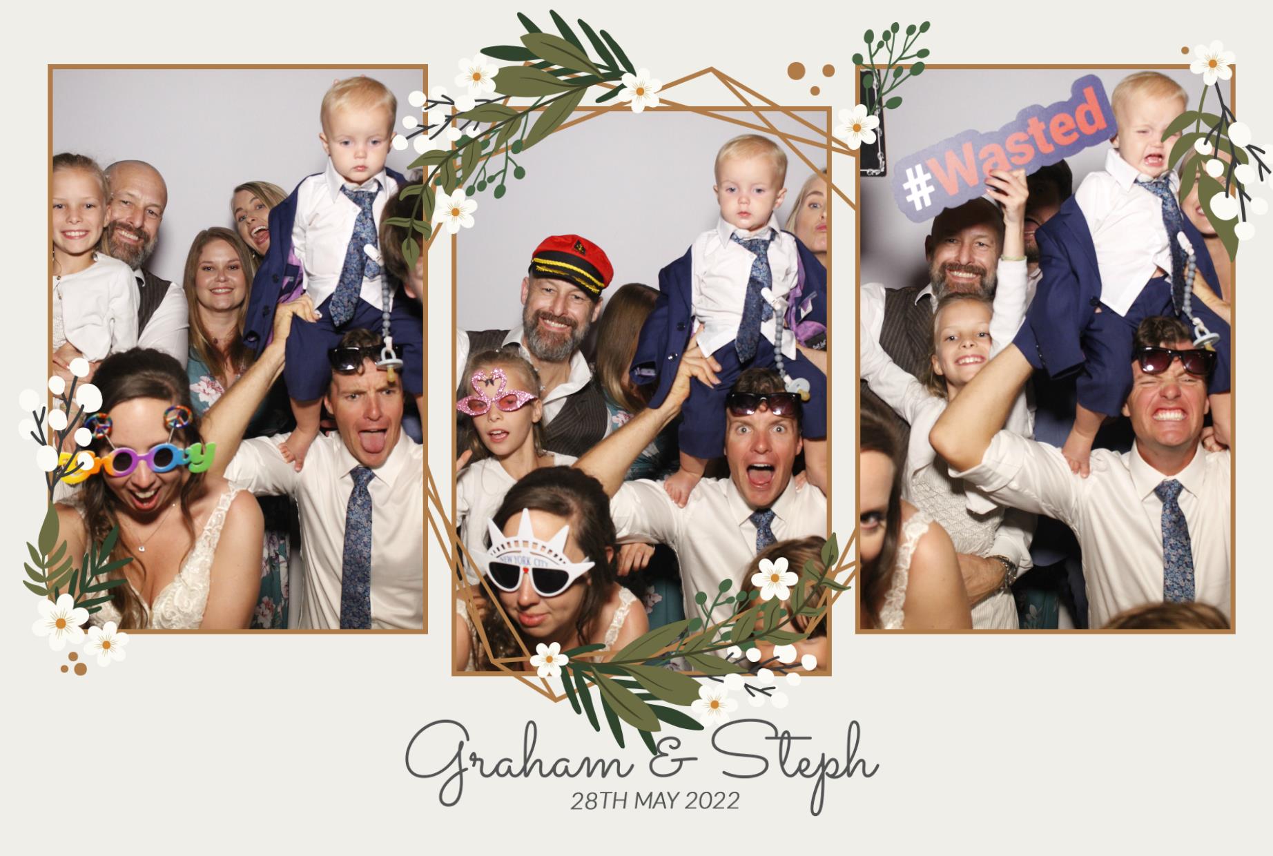 Graham & Steph's Wedding  | View more photos from the event at gallery.myphotoboothexperience.co.uk/u/MyPhotoBoothExperienceLtd/Graham-Stephs-Wedding