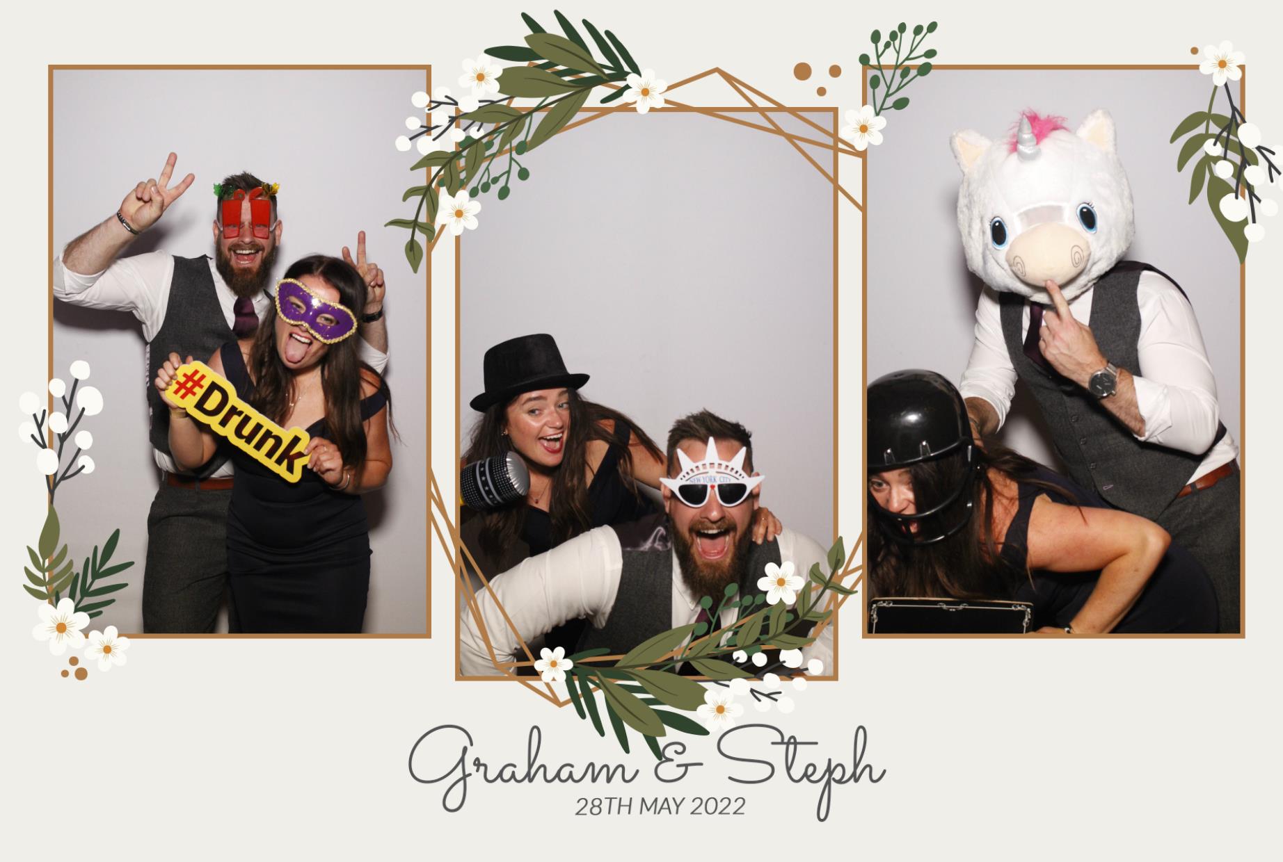 Graham & Steph's Wedding  | View more photos from the event at gallery.myphotoboothexperience.co.uk/u/MyPhotoBoothExperienceLtd/Graham-Stephs-Wedding
