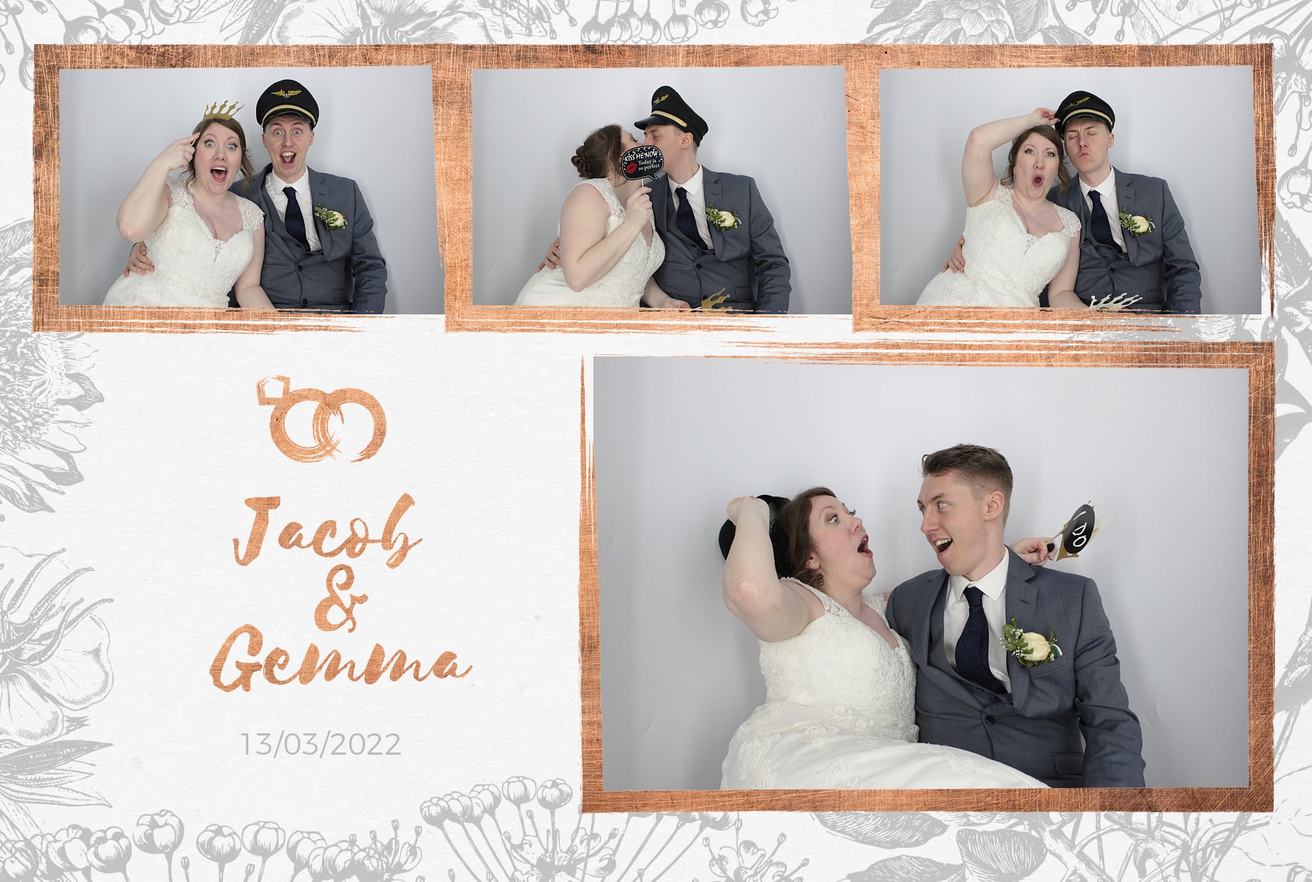 Jacob and Gemma's Wedding  | View more photos from the event at gallery.myphotoboothexperience.co.uk/u/MyPhotoBoothExperienceLtd/Jacob-and-Gemmas-Wedding