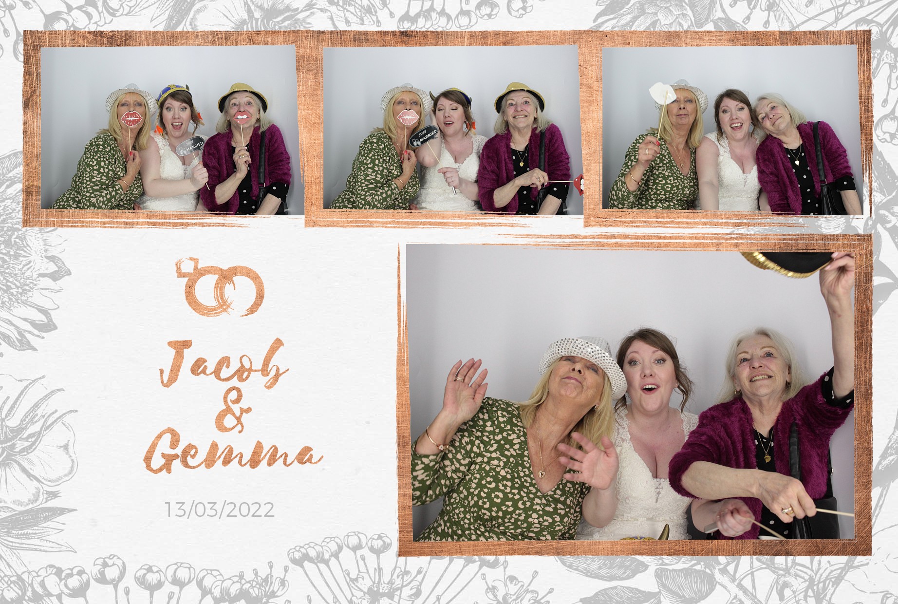 Jacob and Gemma's Wedding  | View more photos from the event at gallery.myphotoboothexperience.co.uk/u/MyPhotoBoothExperienceLtd/Jacob-and-Gemmas-Wedding