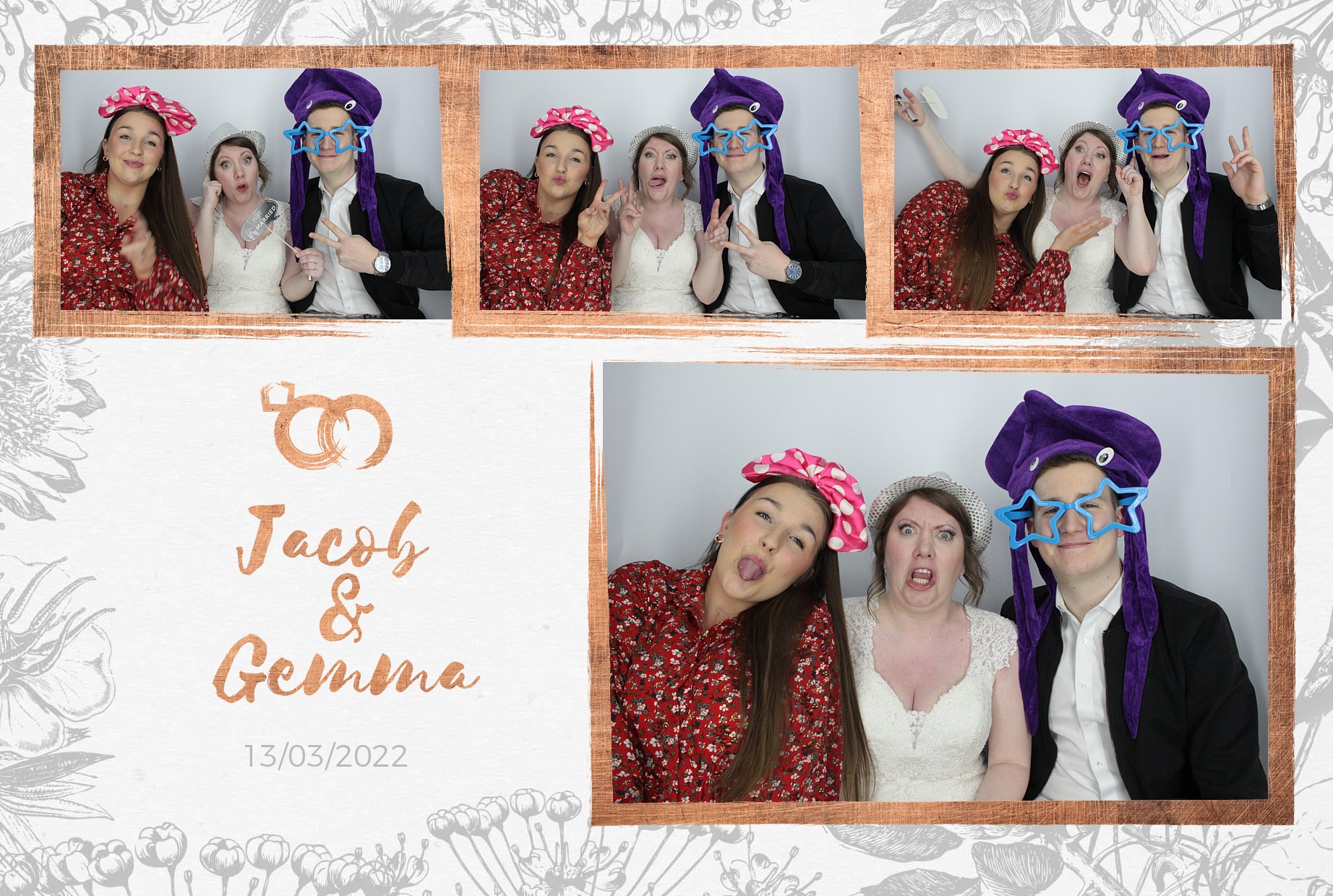 Jacob and Gemma's Wedding  | View more photos from the event at gallery.myphotoboothexperience.co.uk/u/MyPhotoBoothExperienceLtd/Jacob-and-Gemmas-Wedding
