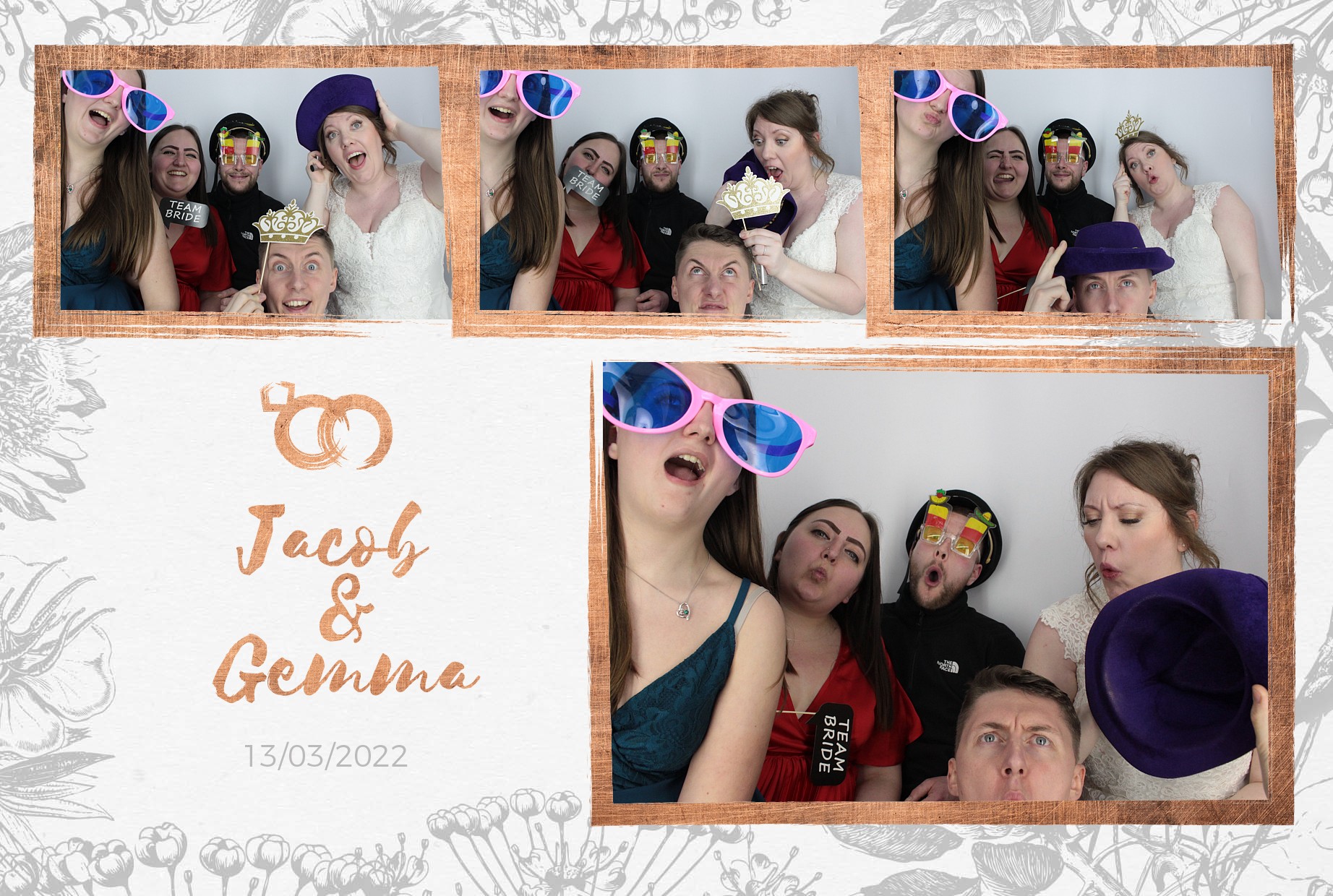 Jacob and Gemma's Wedding  | View more photos from the event at gallery.myphotoboothexperience.co.uk/u/MyPhotoBoothExperienceLtd/Jacob-and-Gemmas-Wedding