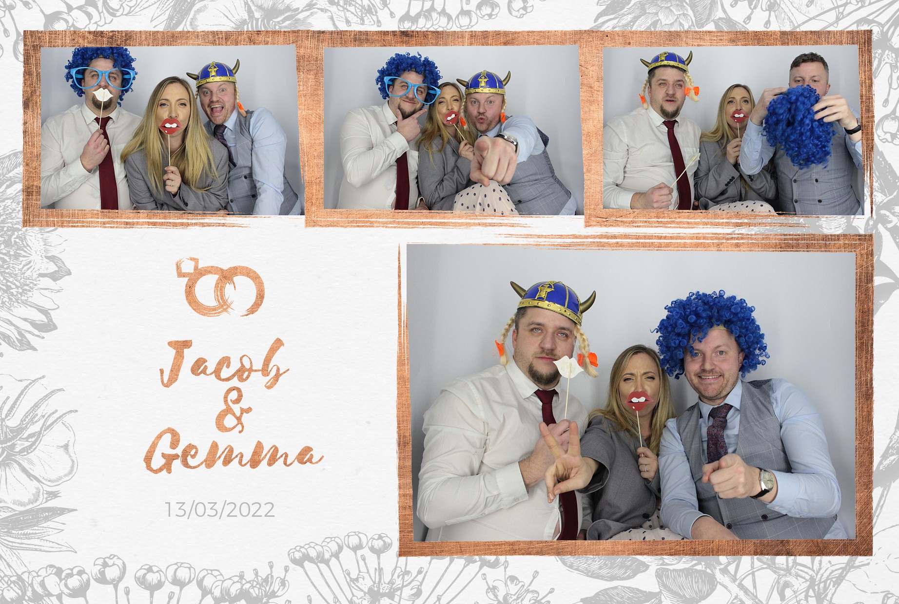 Jacob and Gemma's Wedding  | View more photos from the event at gallery.myphotoboothexperience.co.uk/u/MyPhotoBoothExperienceLtd/Jacob-and-Gemmas-Wedding