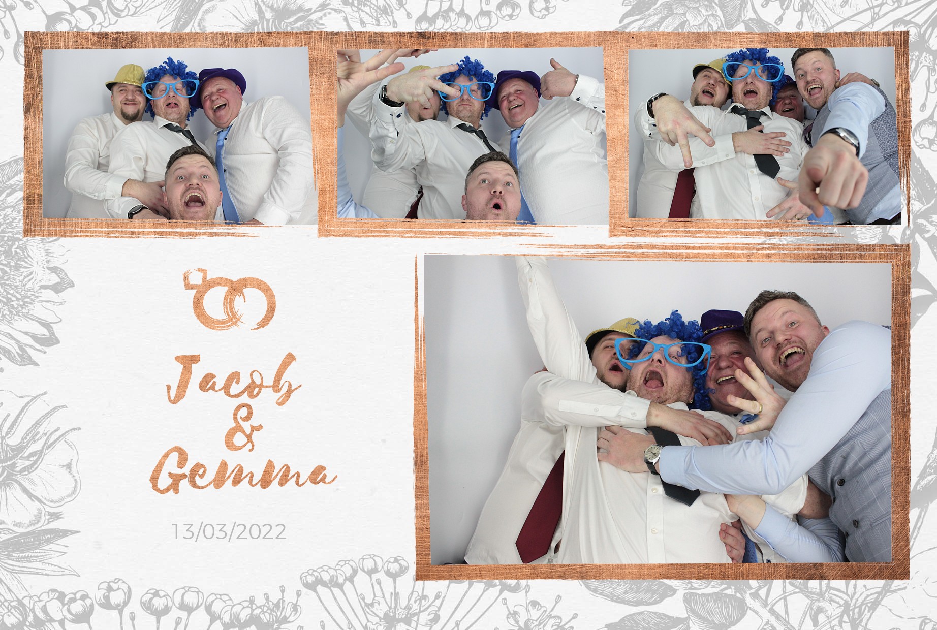 Jacob and Gemma's Wedding  | View more photos from the event at gallery.myphotoboothexperience.co.uk/u/MyPhotoBoothExperienceLtd/Jacob-and-Gemmas-Wedding