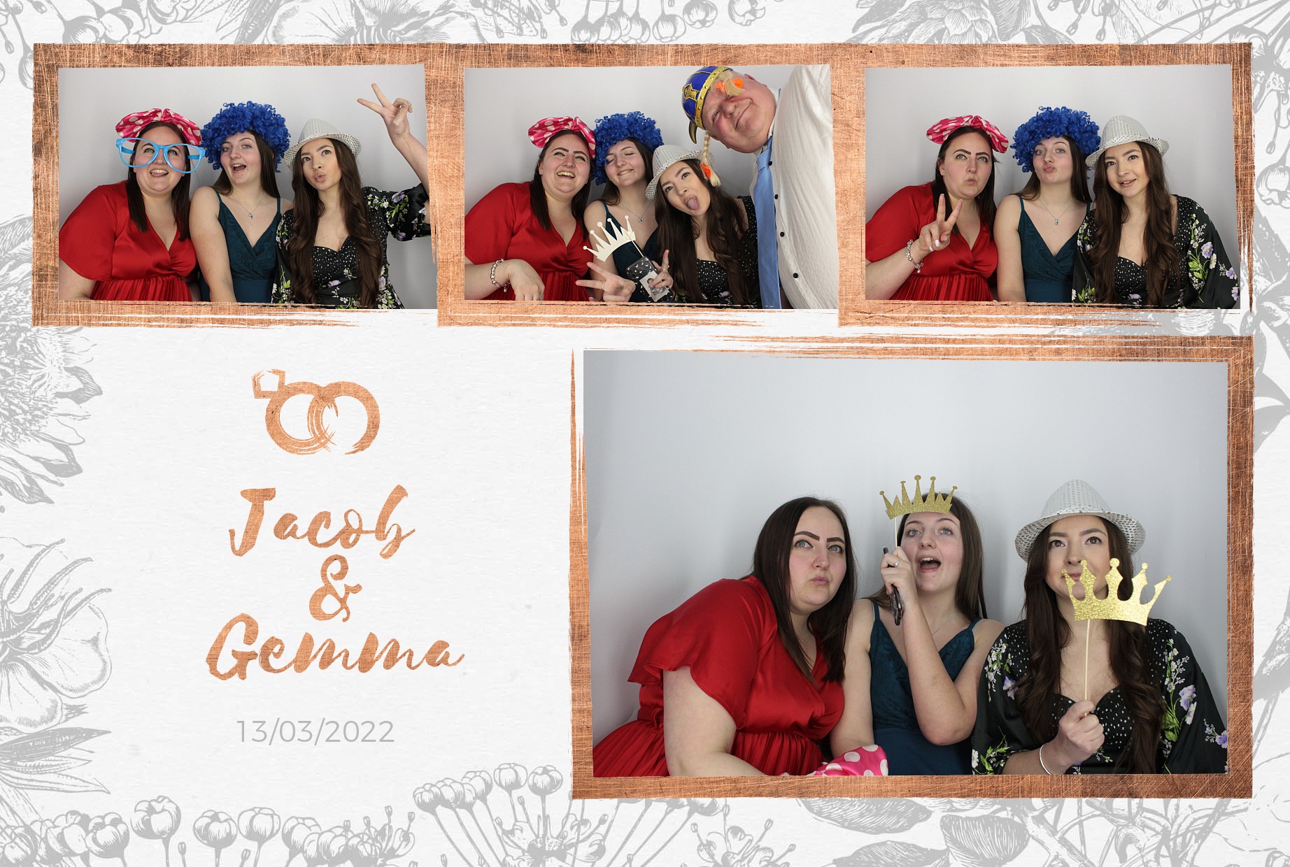 Jacob and Gemma's Wedding  | View more photos from the event at gallery.myphotoboothexperience.co.uk/u/MyPhotoBoothExperienceLtd/Jacob-and-Gemmas-Wedding
