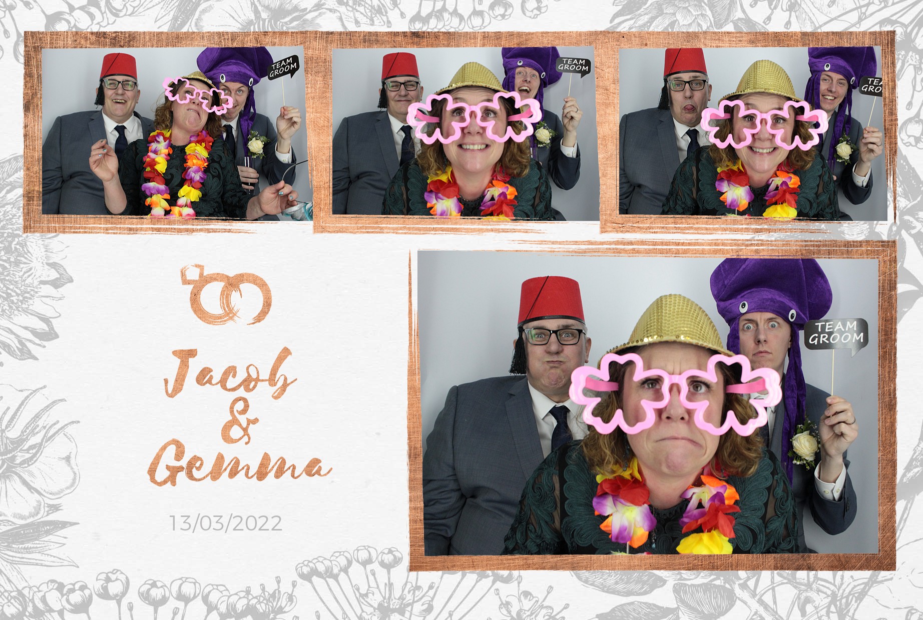 Jacob and Gemma's Wedding  | View more photos from the event at gallery.myphotoboothexperience.co.uk/u/MyPhotoBoothExperienceLtd/Jacob-and-Gemmas-Wedding