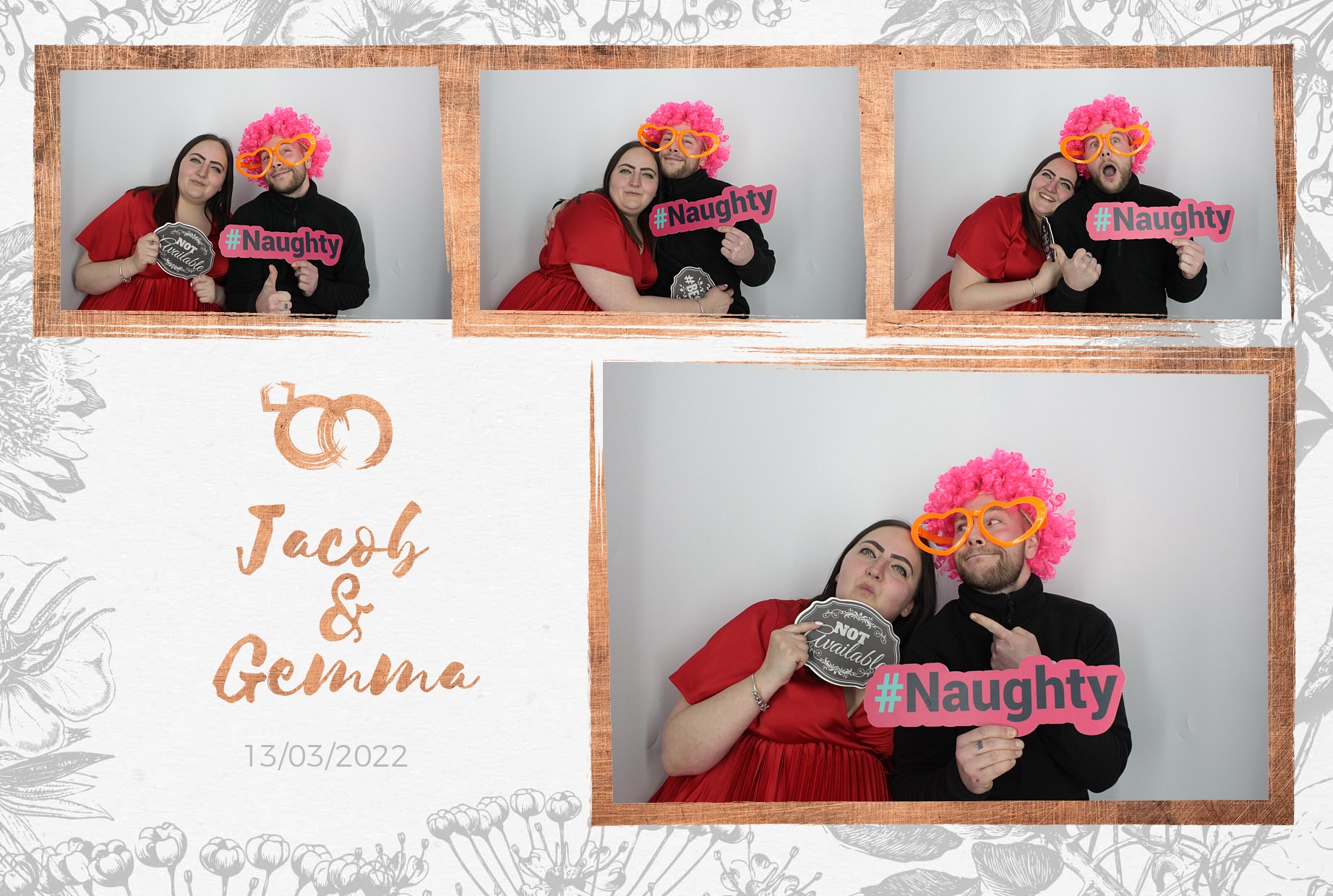 Jacob and Gemma's Wedding  | View more photos from the event at gallery.myphotoboothexperience.co.uk/u/MyPhotoBoothExperienceLtd/Jacob-and-Gemmas-Wedding