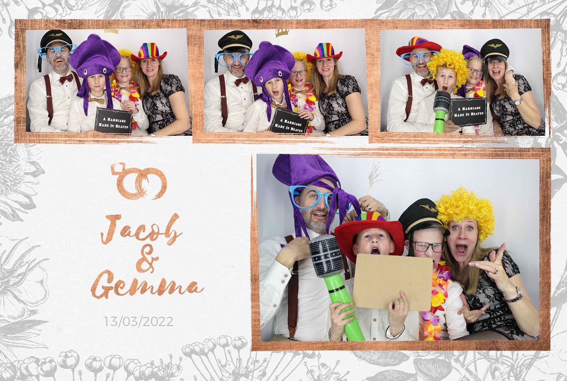 Jacob and Gemma's Wedding  | View more photos from the event at gallery.myphotoboothexperience.co.uk/u/MyPhotoBoothExperienceLtd/Jacob-and-Gemmas-Wedding