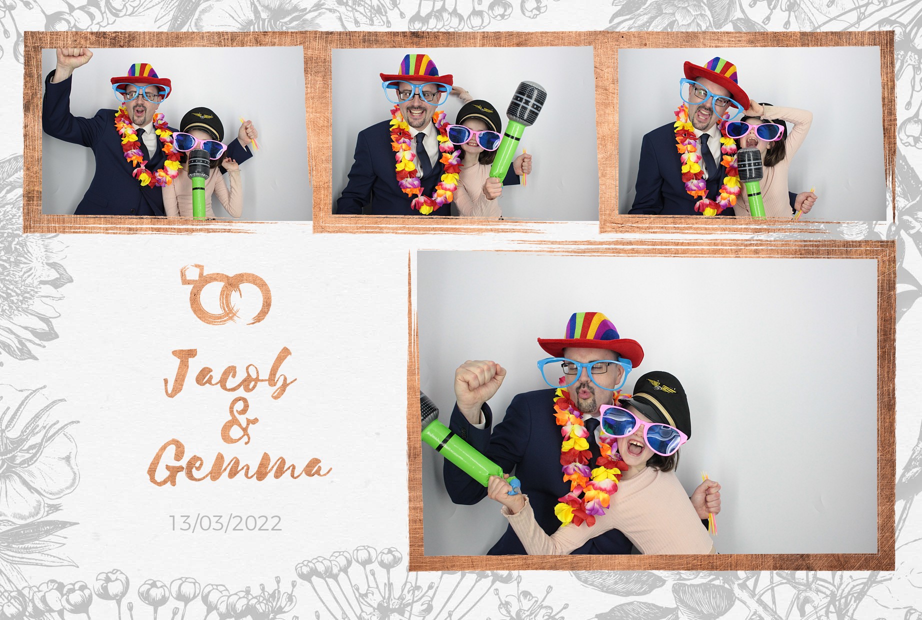 Jacob and Gemma's Wedding  | View more photos from the event at gallery.myphotoboothexperience.co.uk/u/MyPhotoBoothExperienceLtd/Jacob-and-Gemmas-Wedding