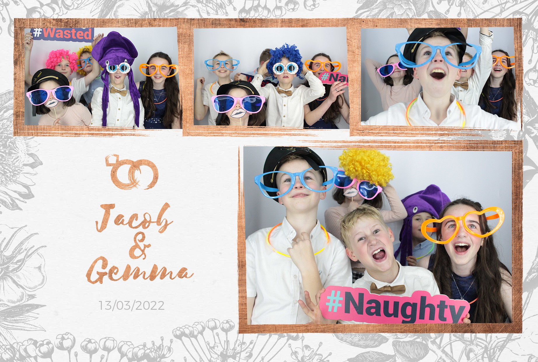 Jacob and Gemma's Wedding  | View more photos from the event at gallery.myphotoboothexperience.co.uk/u/MyPhotoBoothExperienceLtd/Jacob-and-Gemmas-Wedding