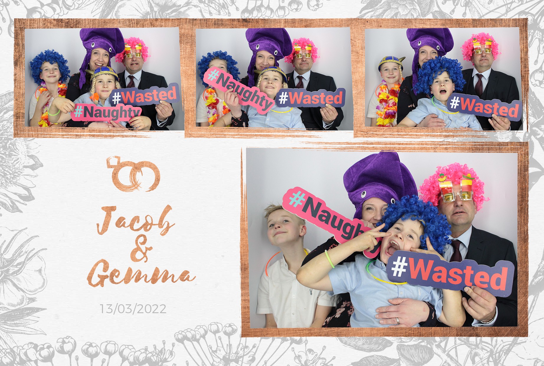 Jacob and Gemma's Wedding  | View more photos from the event at gallery.myphotoboothexperience.co.uk/u/MyPhotoBoothExperienceLtd/Jacob-and-Gemmas-Wedding
