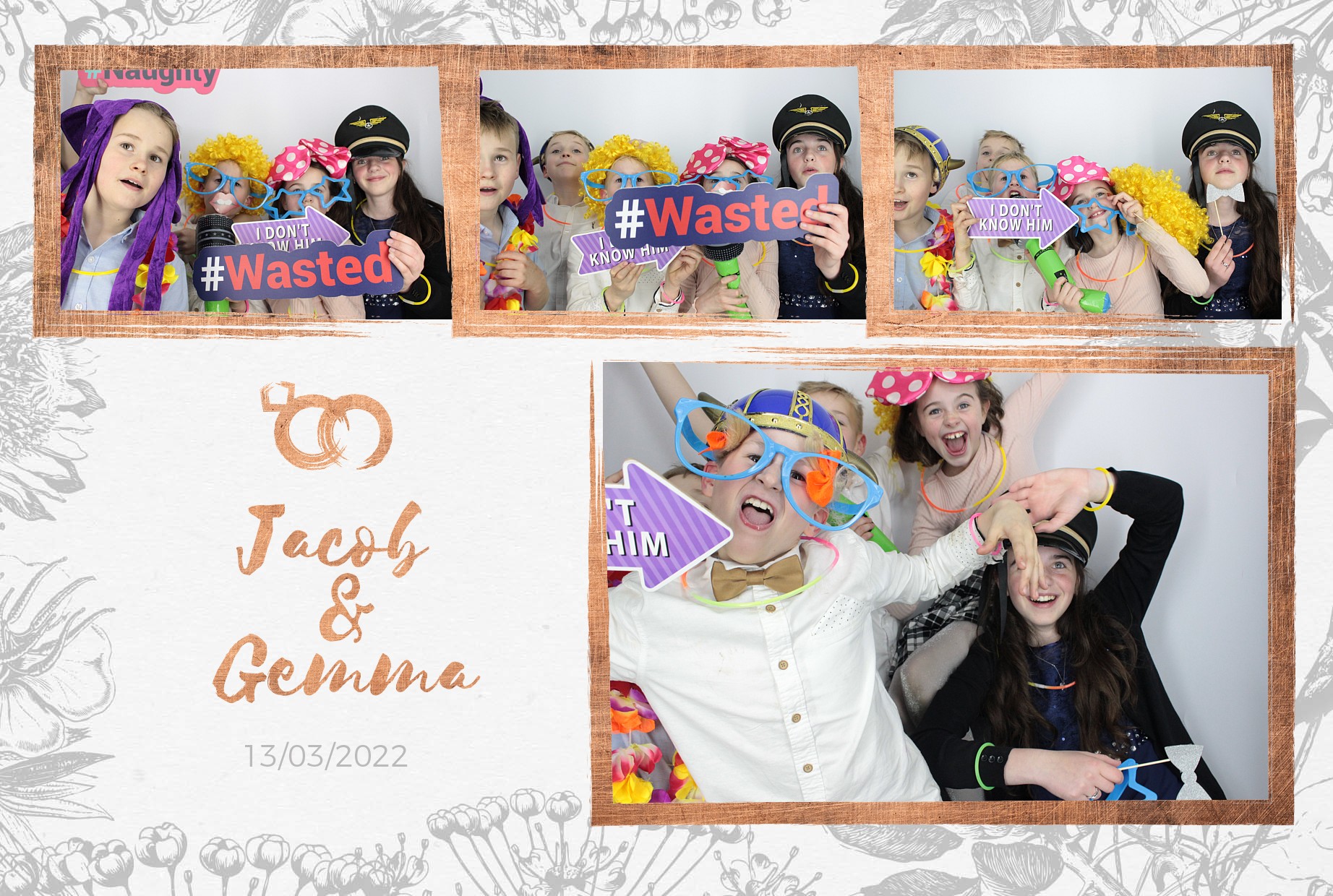 Jacob and Gemma's Wedding  | View more photos from the event at gallery.myphotoboothexperience.co.uk/u/MyPhotoBoothExperienceLtd/Jacob-and-Gemmas-Wedding