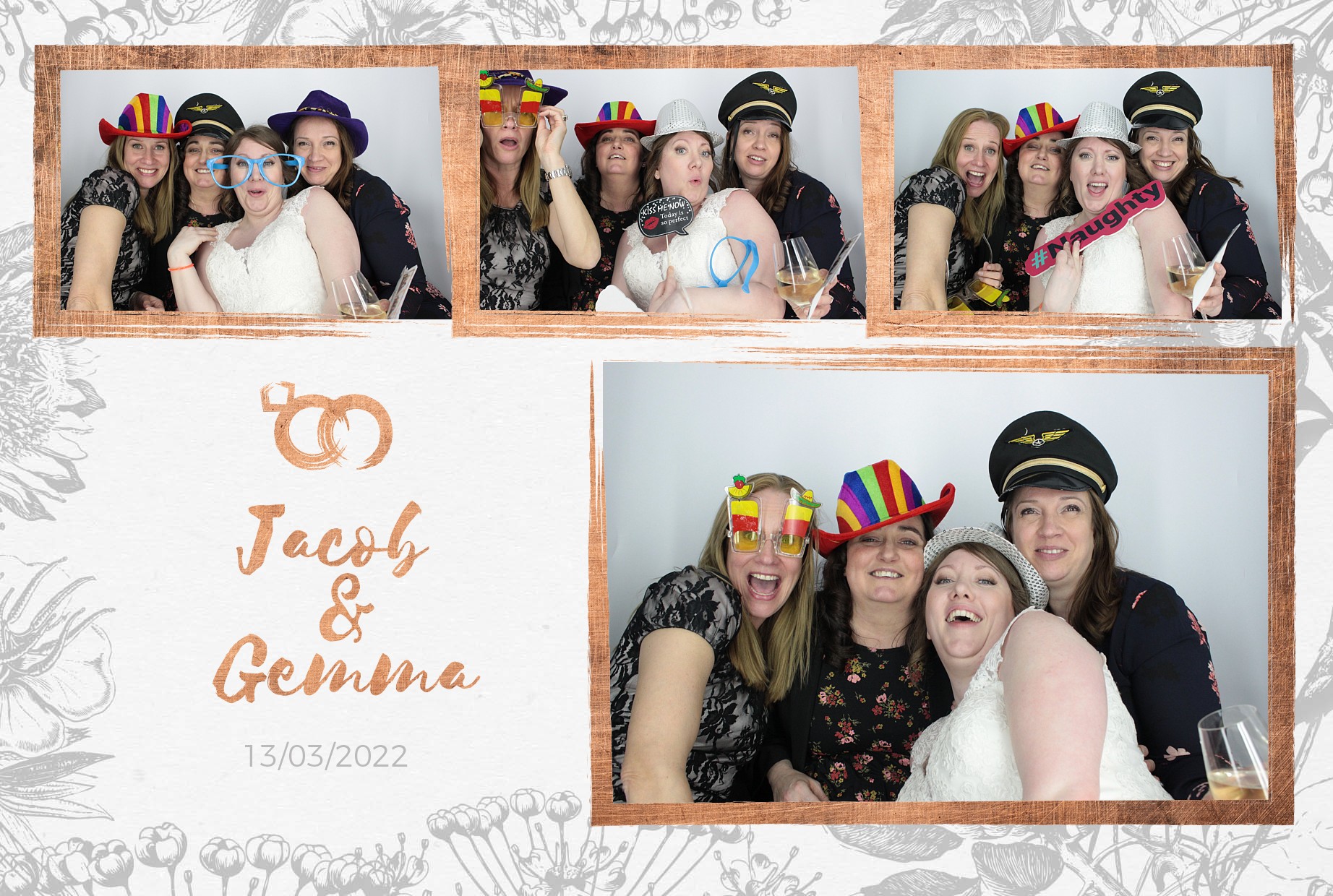 Jacob and Gemma's Wedding  | View more photos from the event at gallery.myphotoboothexperience.co.uk/u/MyPhotoBoothExperienceLtd/Jacob-and-Gemmas-Wedding