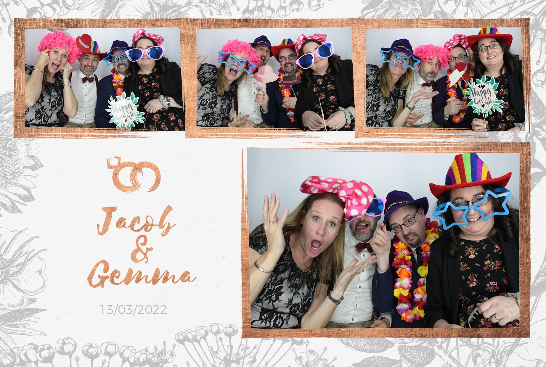 Jacob and Gemma's Wedding  | View more photos from the event at gallery.myphotoboothexperience.co.uk/u/MyPhotoBoothExperienceLtd/Jacob-and-Gemmas-Wedding