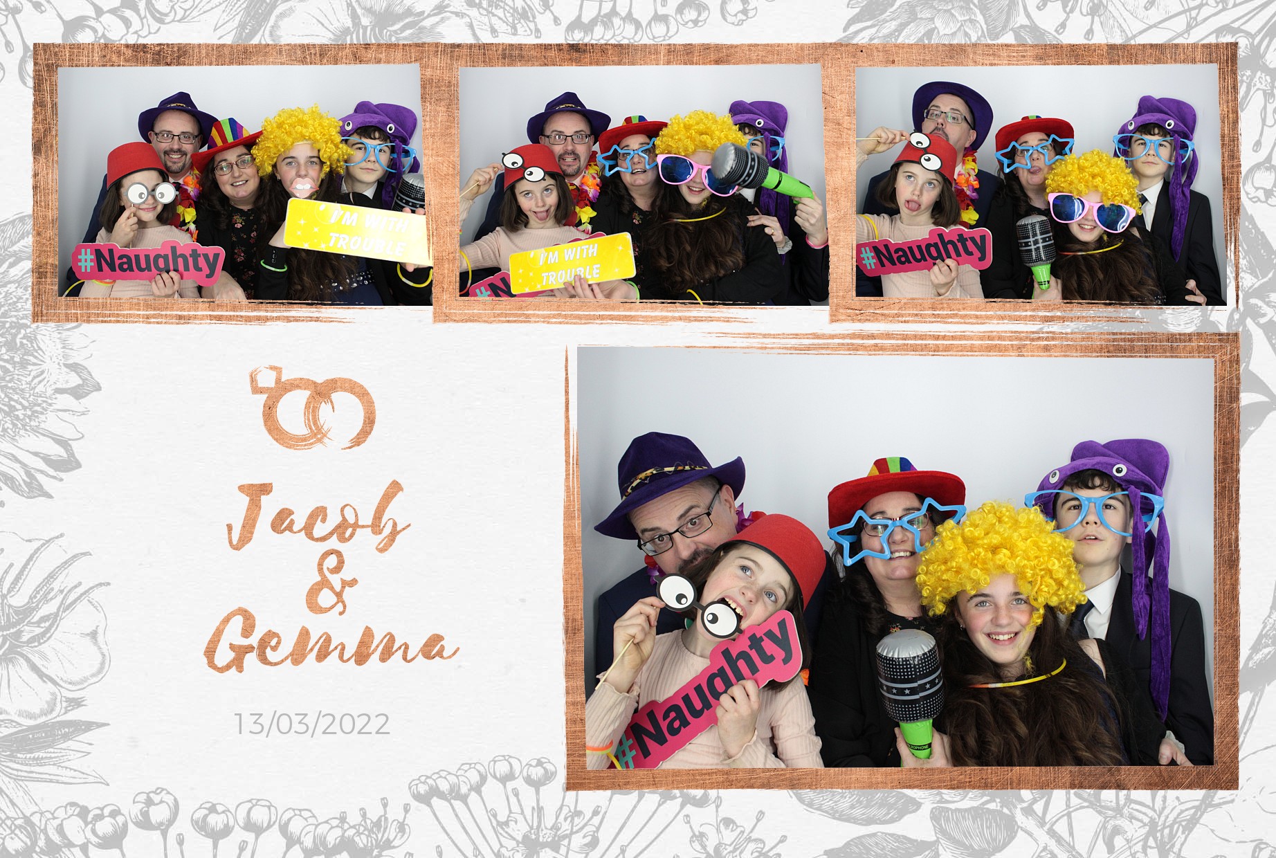 Jacob and Gemma's Wedding  | View more photos from the event at gallery.myphotoboothexperience.co.uk/u/MyPhotoBoothExperienceLtd/Jacob-and-Gemmas-Wedding