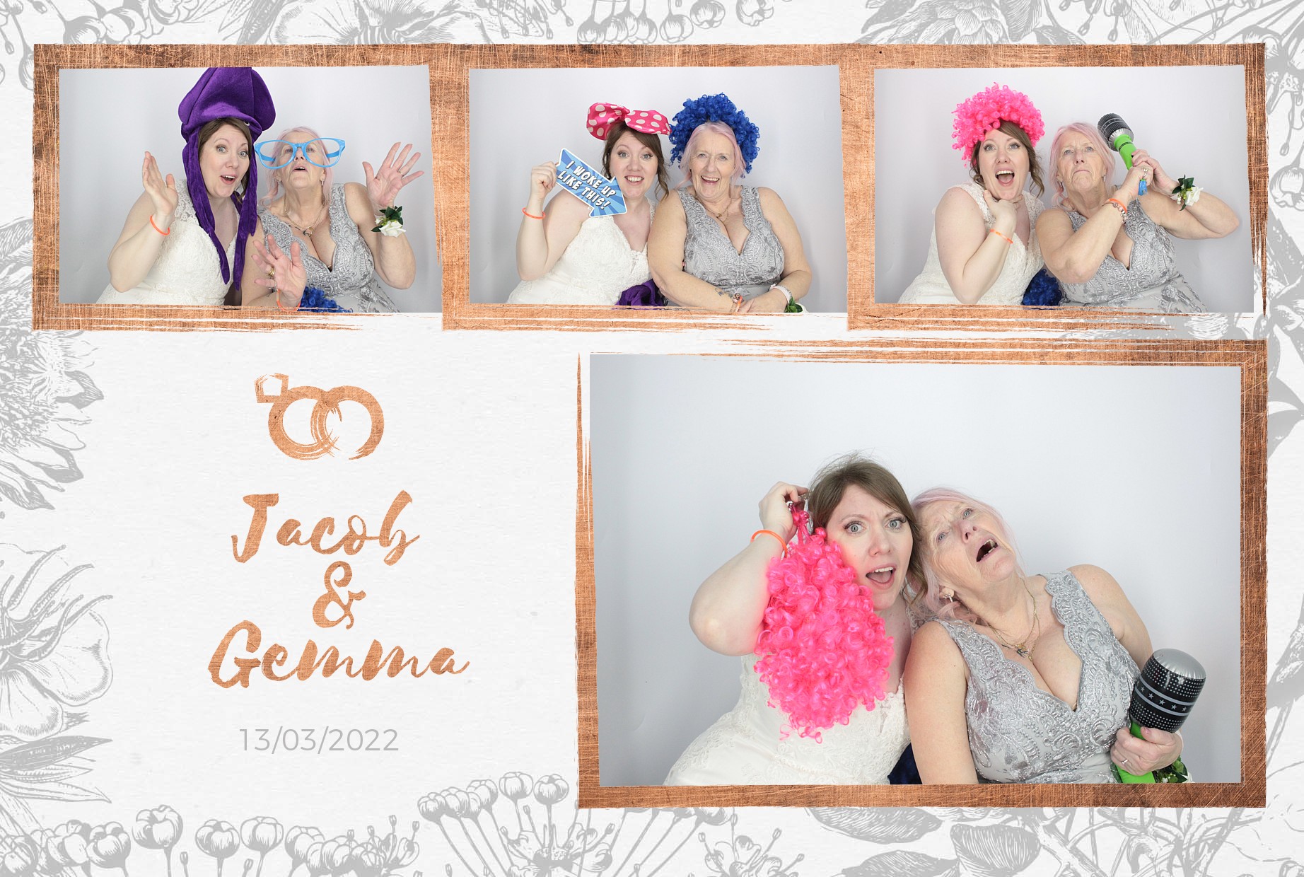 Jacob and Gemma's Wedding  | View more photos from the event at gallery.myphotoboothexperience.co.uk/u/MyPhotoBoothExperienceLtd/Jacob-and-Gemmas-Wedding