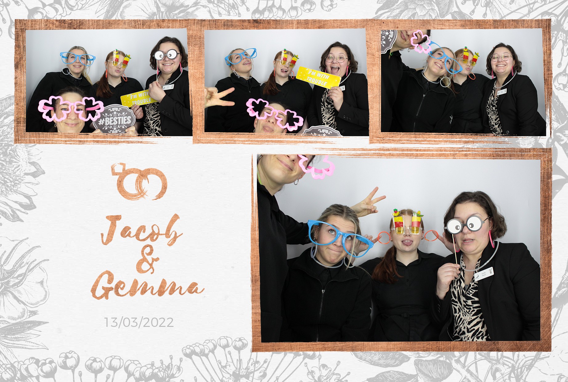 Jacob and Gemma's Wedding  | View more photos from the event at gallery.myphotoboothexperience.co.uk/u/MyPhotoBoothExperienceLtd/Jacob-and-Gemmas-Wedding
