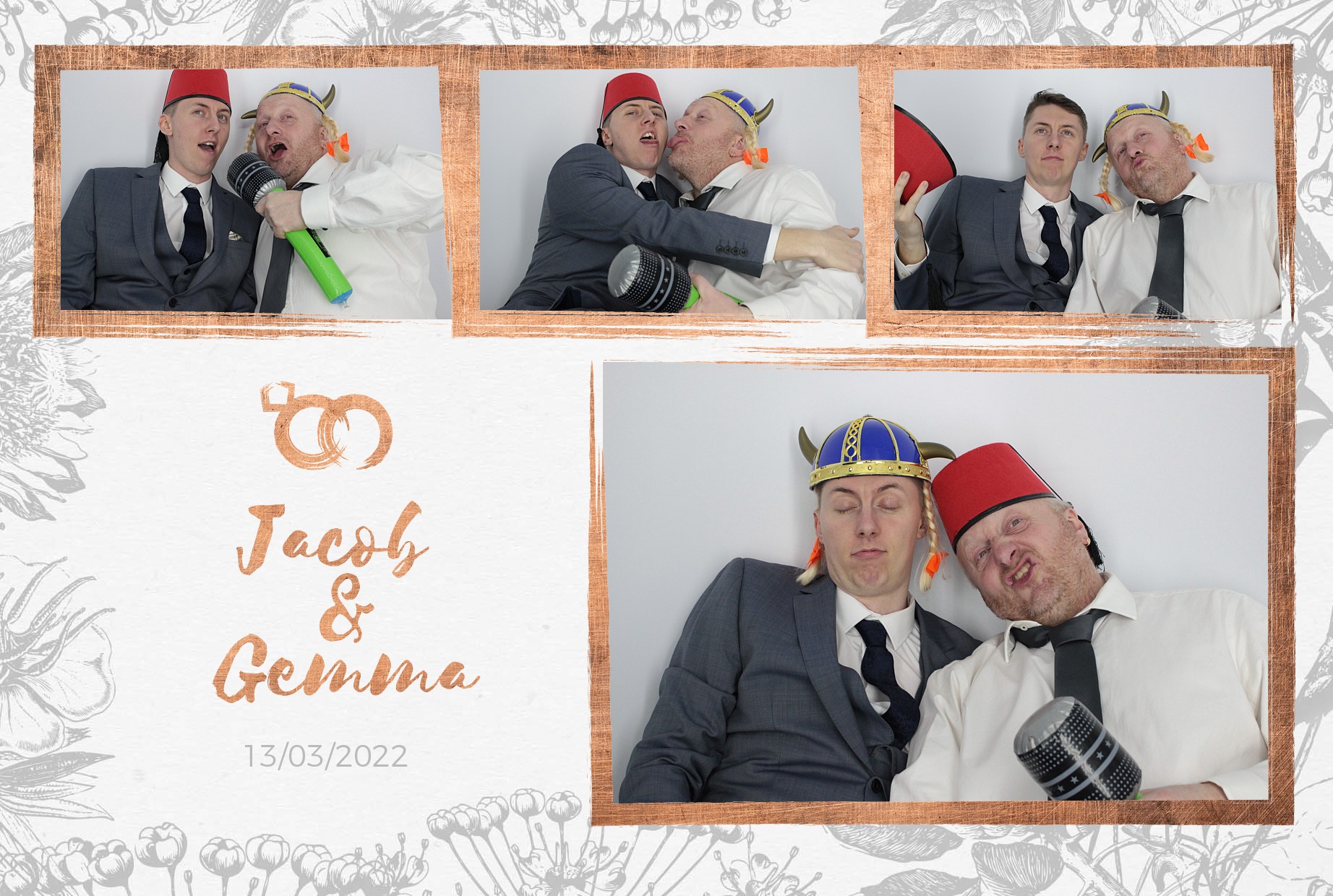 Jacob and Gemma's Wedding  | View more photos from the event at gallery.myphotoboothexperience.co.uk/u/MyPhotoBoothExperienceLtd/Jacob-and-Gemmas-Wedding