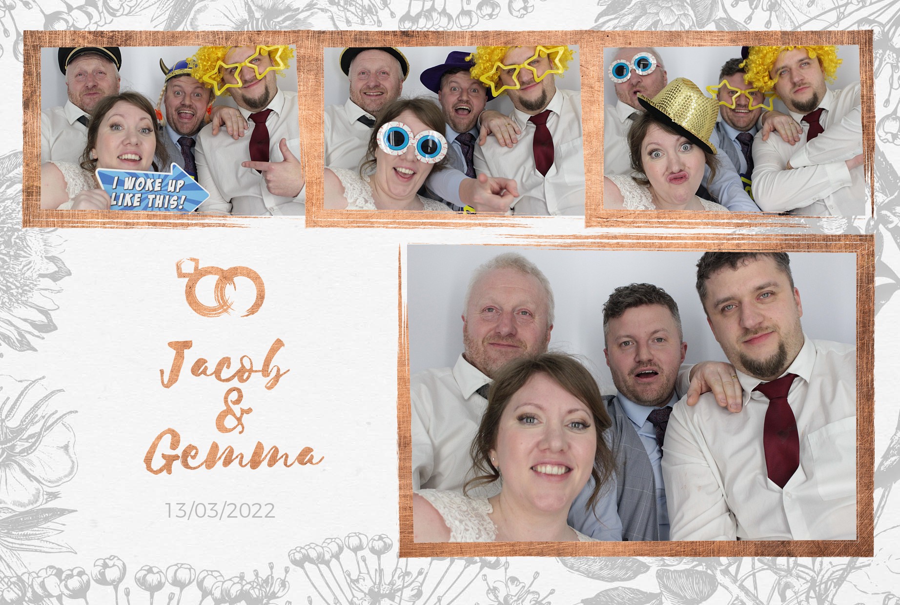 Jacob and Gemma's Wedding  | View more photos from the event at gallery.myphotoboothexperience.co.uk/u/MyPhotoBoothExperienceLtd/Jacob-and-Gemmas-Wedding