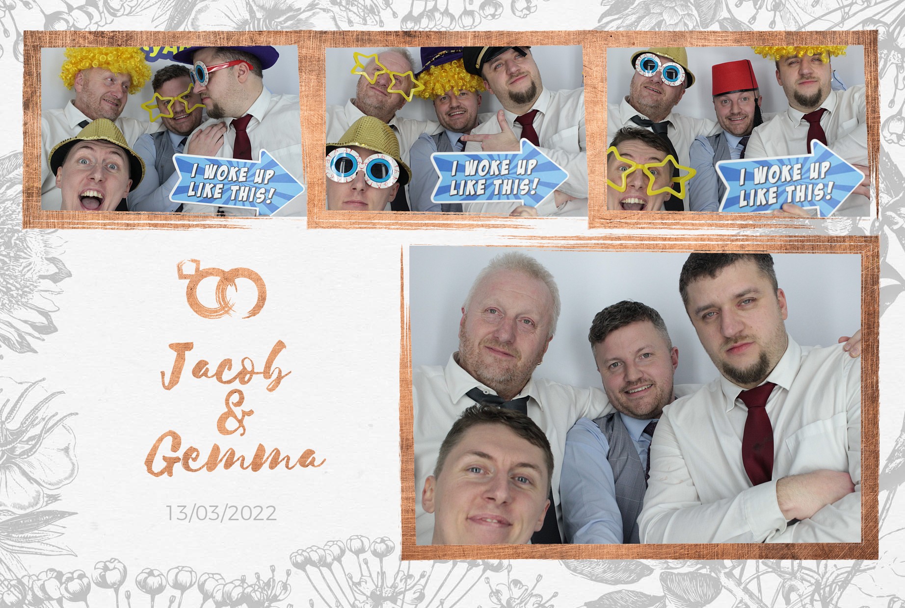 Jacob and Gemma's Wedding  | View more photos from the event at gallery.myphotoboothexperience.co.uk/u/MyPhotoBoothExperienceLtd/Jacob-and-Gemmas-Wedding