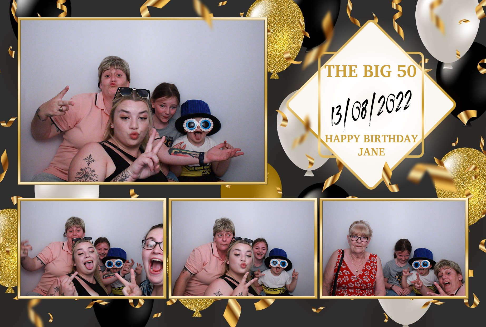 Jane's 50th Birthday  | View more photos from the event at gallery.myphotoboothexperience.co.uk/u/MyPhotoBoothExperienceLtd/Janes-50th-Birthday