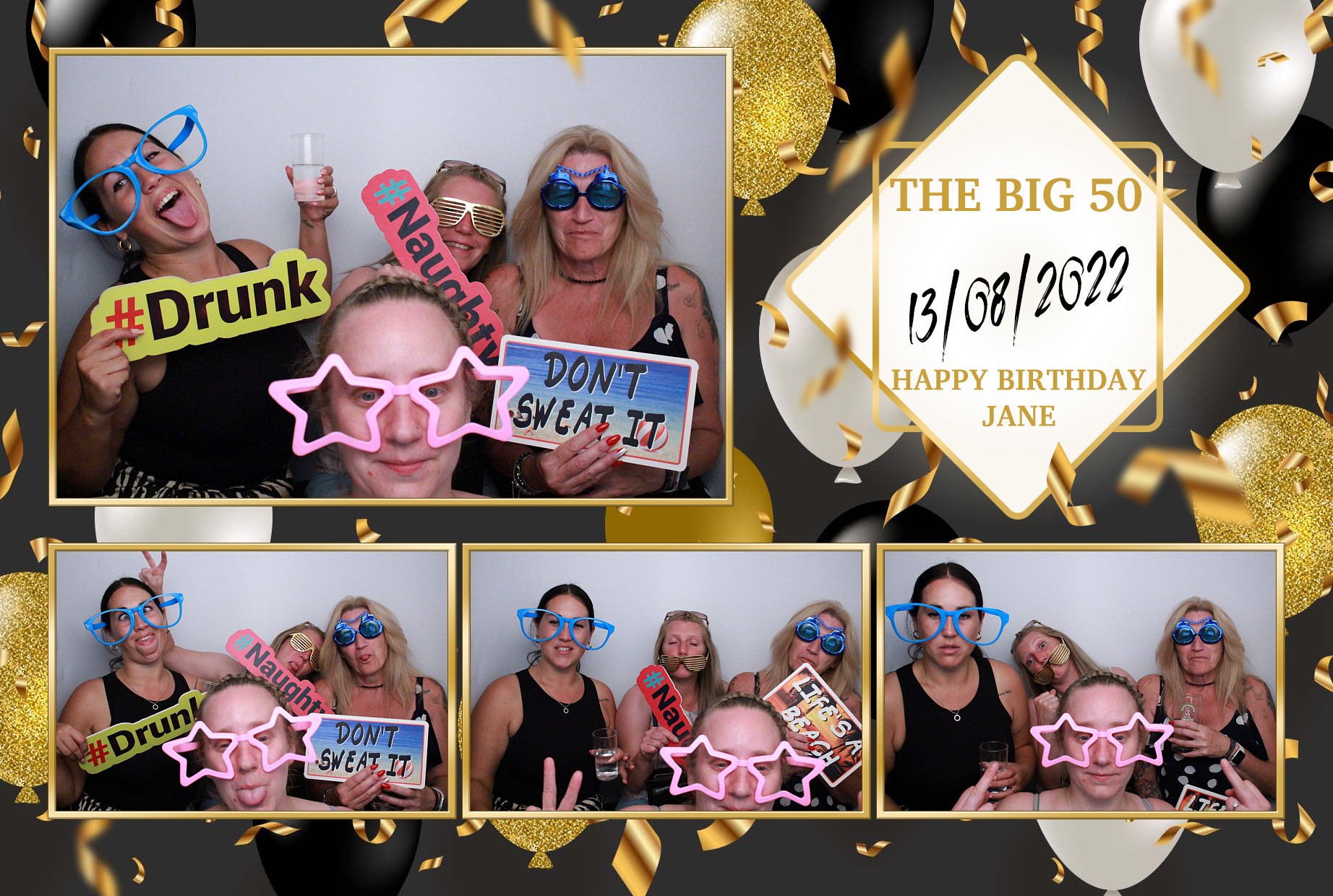 Jane's 50th Birthday  | View more photos from the event at gallery.myphotoboothexperience.co.uk/u/MyPhotoBoothExperienceLtd/Janes-50th-Birthday