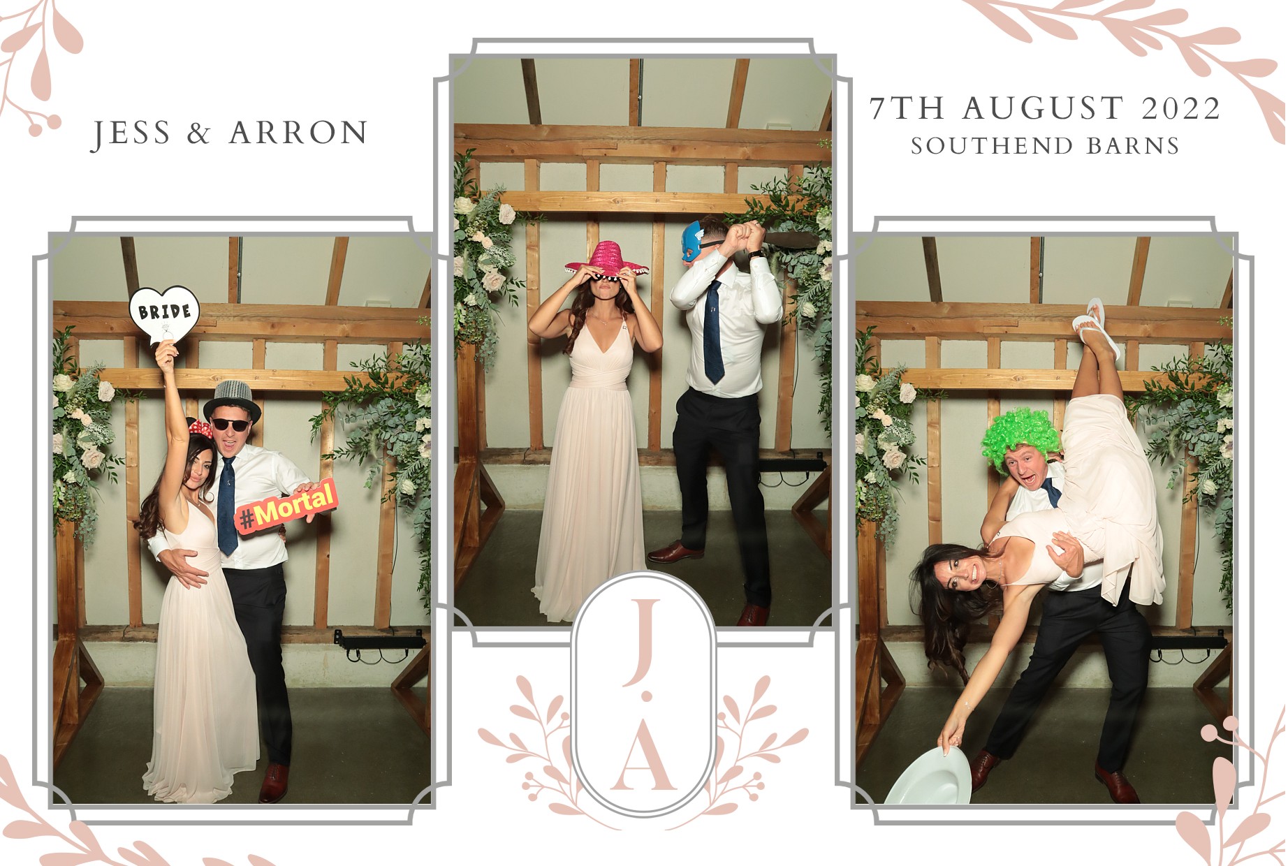 Jess & Arron's Wedding | View more photos from the event at gallery.myphotoboothexperience.co.uk/u/MyPhotoBoothExperienceLtd/Jess-Arrons-Wedding