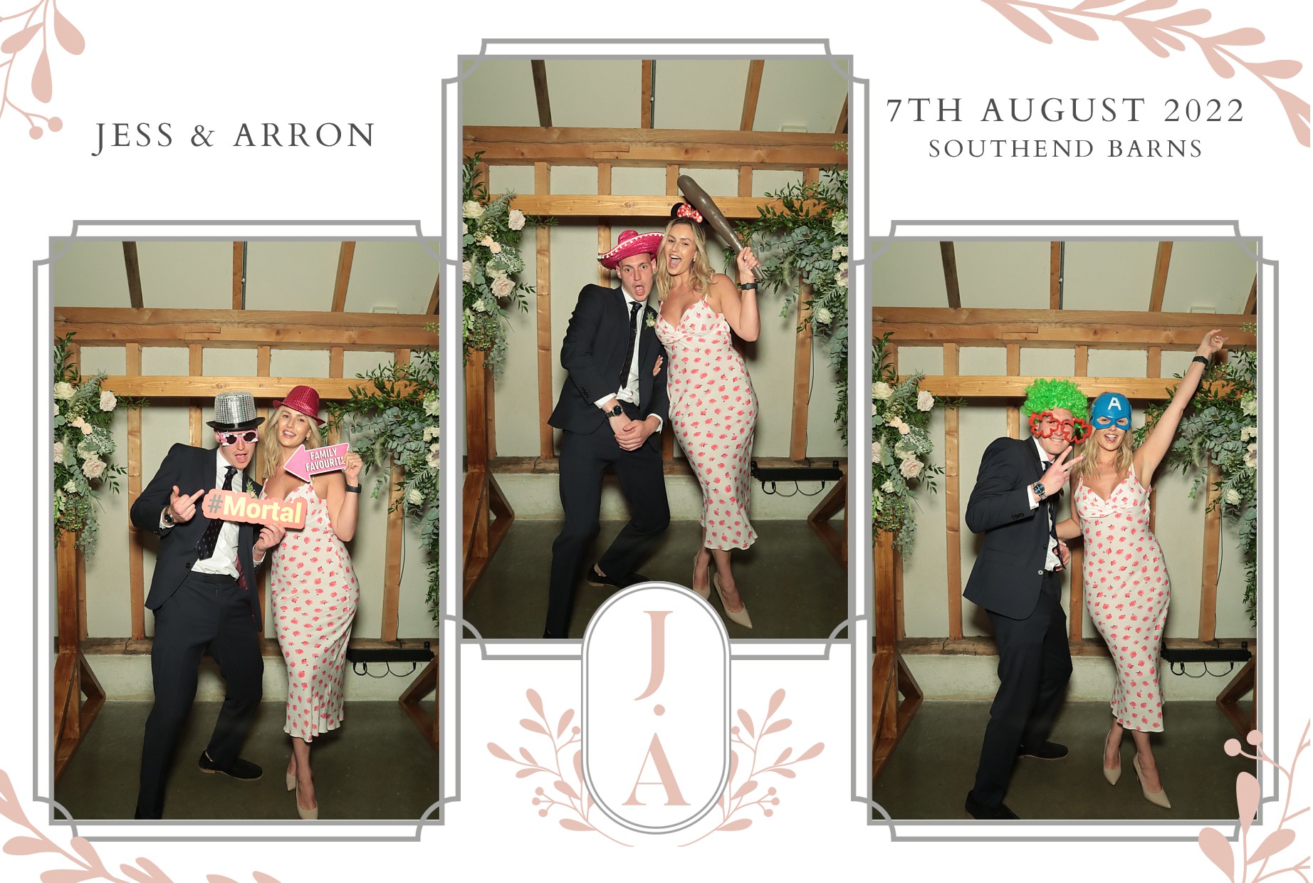 Jess & Arron's Wedding | View more photos from the event at gallery.myphotoboothexperience.co.uk/u/MyPhotoBoothExperienceLtd/Jess-Arrons-Wedding
