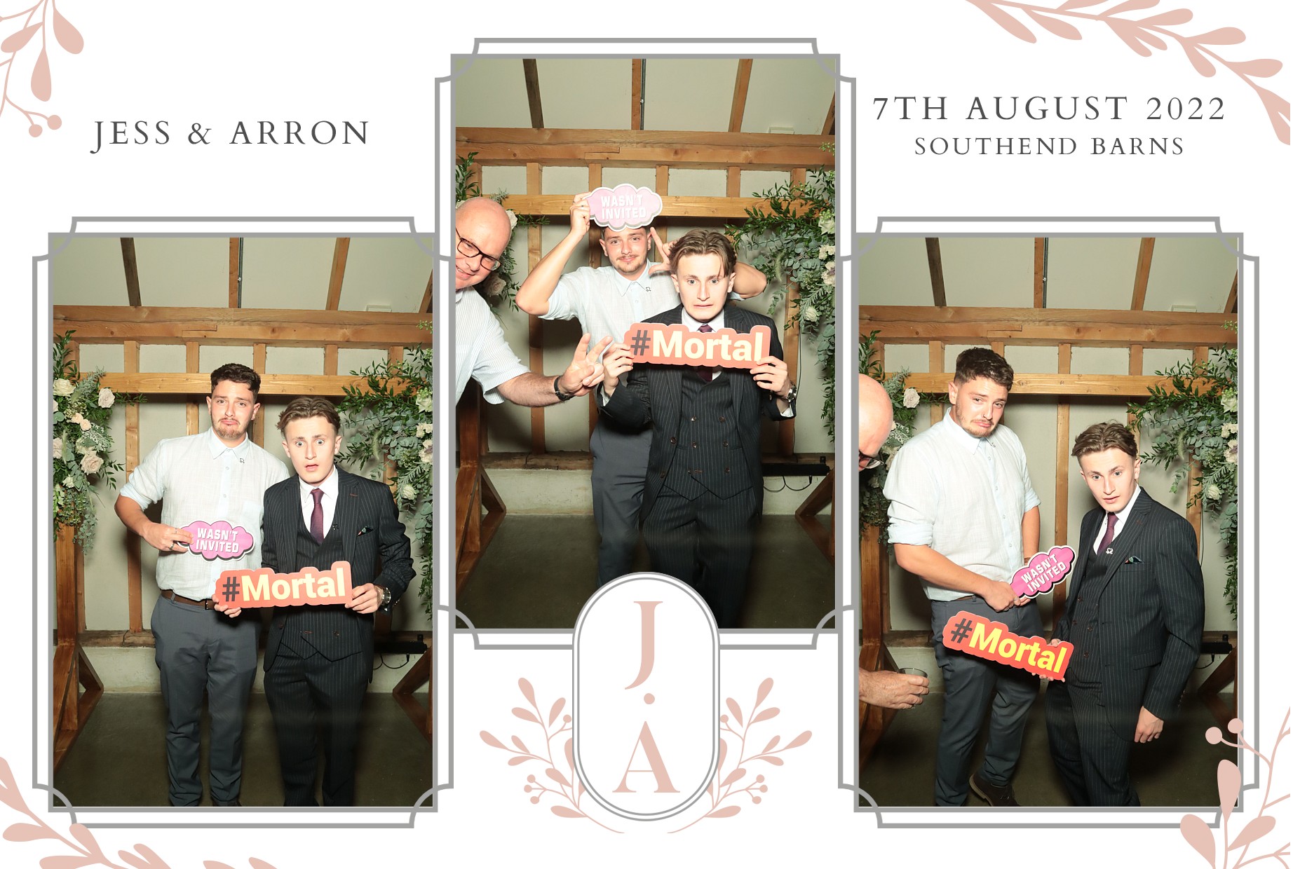 Jess & Arron's Wedding | View more photos from the event at gallery.myphotoboothexperience.co.uk/u/MyPhotoBoothExperienceLtd/Jess-Arrons-Wedding