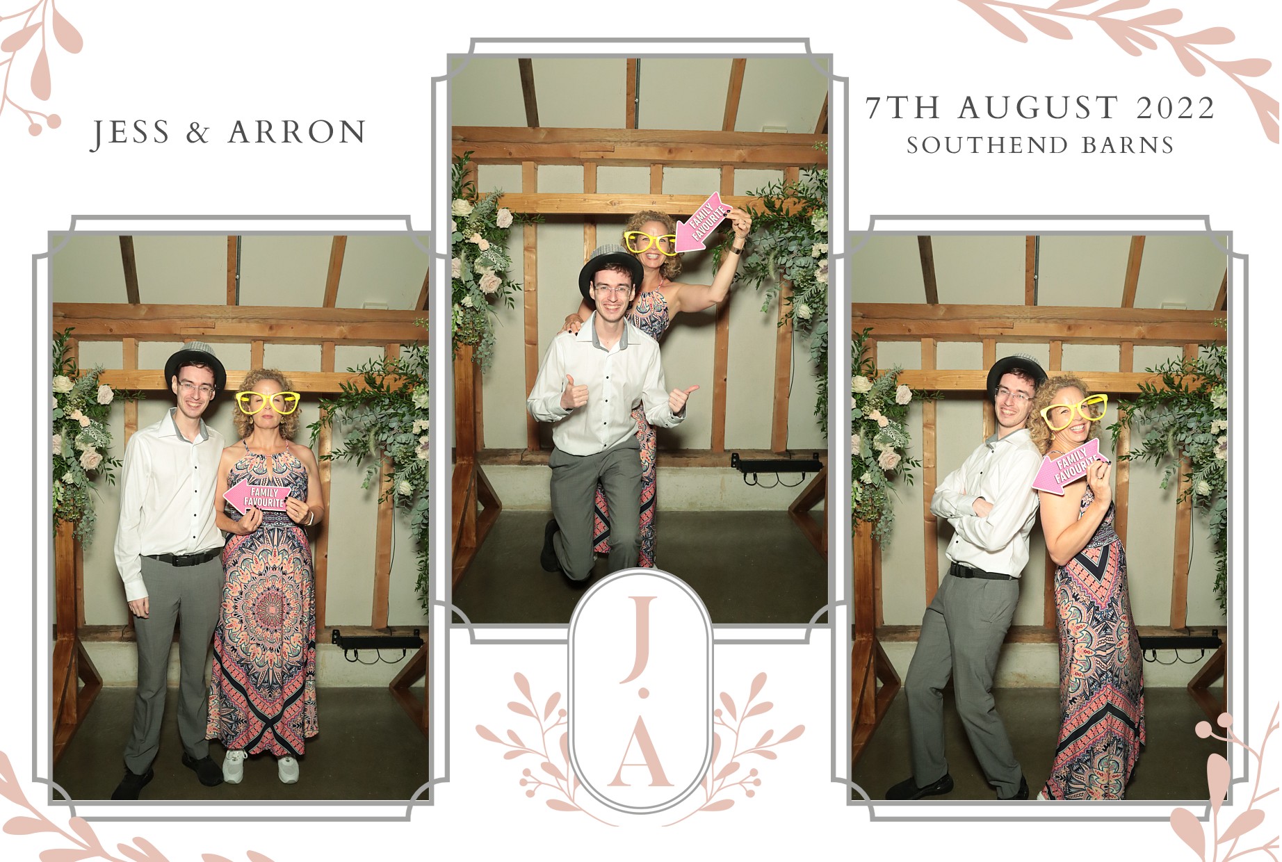 Jess & Arron's Wedding | View more photos from the event at gallery.myphotoboothexperience.co.uk/u/MyPhotoBoothExperienceLtd/Jess-Arrons-Wedding