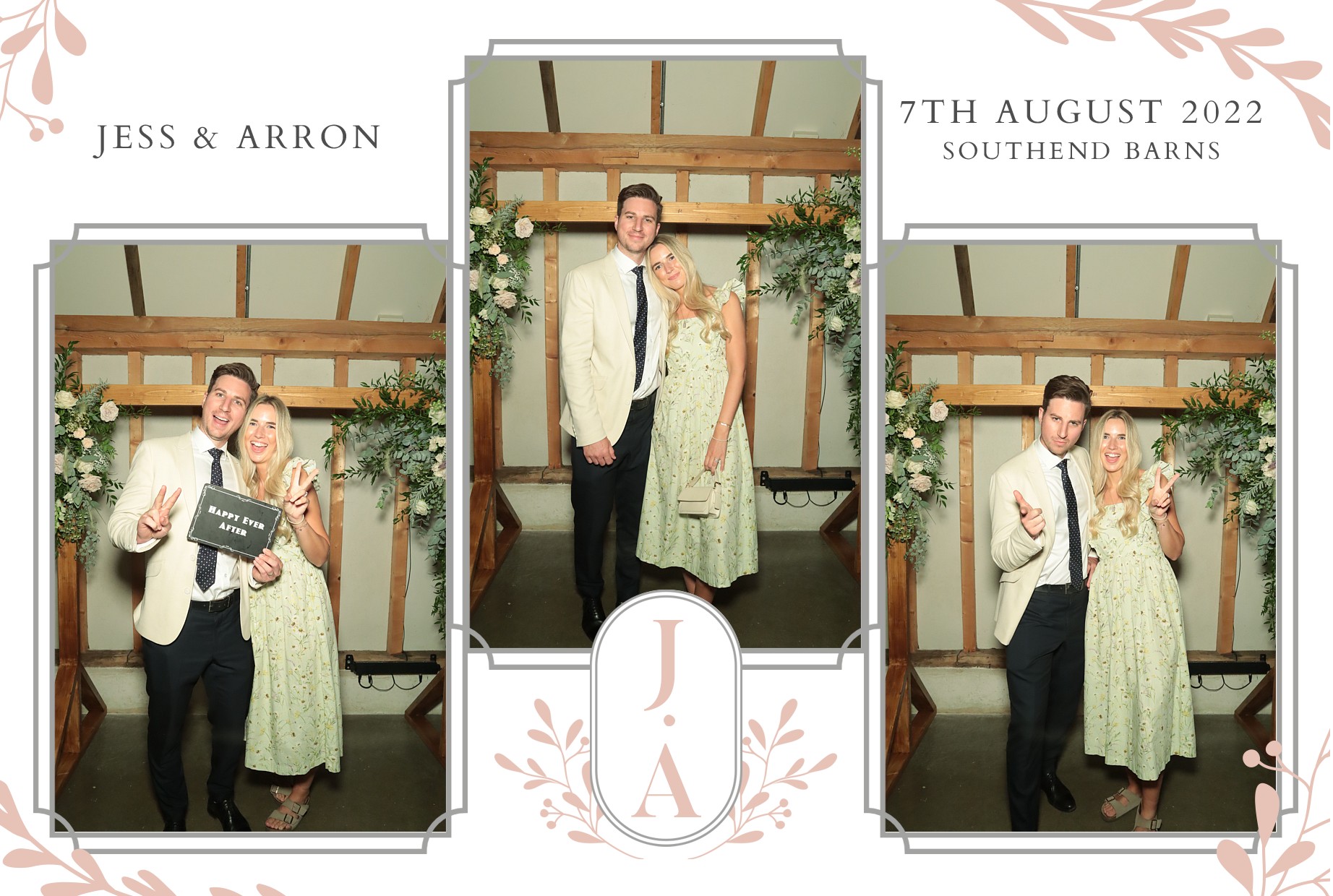 Jess & Arron's Wedding | View more photos from the event at gallery.myphotoboothexperience.co.uk/u/MyPhotoBoothExperienceLtd/Jess-Arrons-Wedding