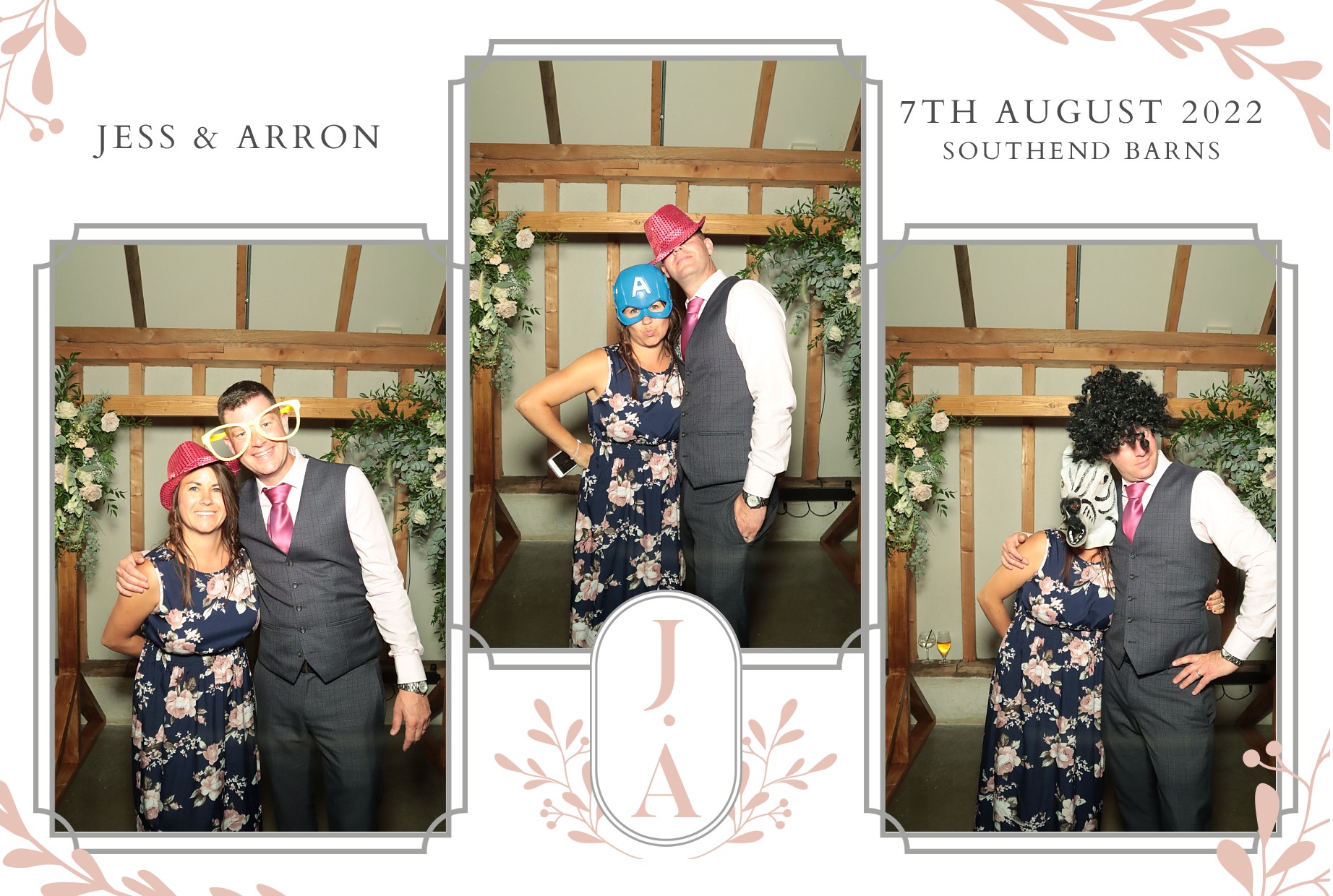 Jess & Arron's Wedding | View more photos from the event at gallery.myphotoboothexperience.co.uk/u/MyPhotoBoothExperienceLtd/Jess-Arrons-Wedding
