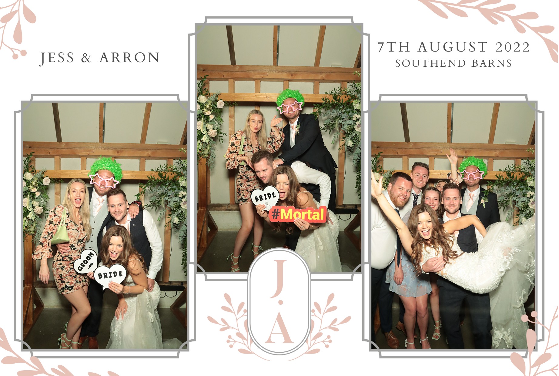 Jess & Arron's Wedding | View more photos from the event at gallery.myphotoboothexperience.co.uk/u/MyPhotoBoothExperienceLtd/Jess-Arrons-Wedding