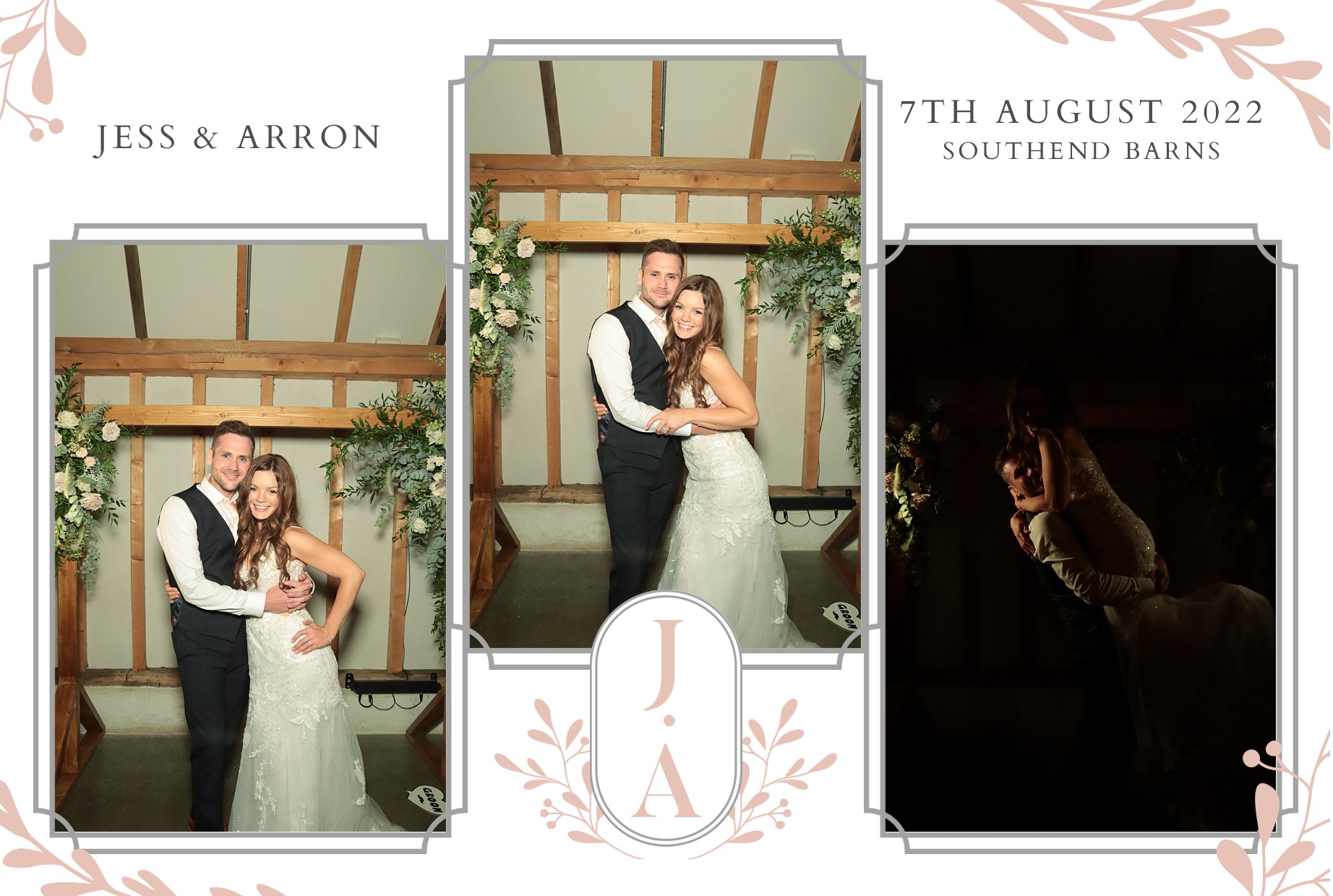 Jess & Arron's Wedding | View more photos from the event at gallery.myphotoboothexperience.co.uk/u/MyPhotoBoothExperienceLtd/Jess-Arrons-Wedding