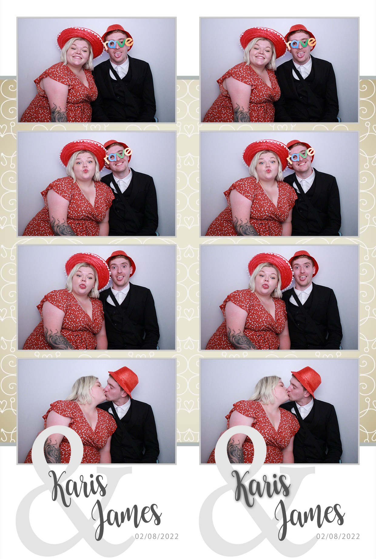 Karis & James's Wedding  | View more photos from the event at gallery.myphotoboothexperience.co.uk/u/MyPhotoBoothExperienceLtd/Karis-Jamess-Wedding