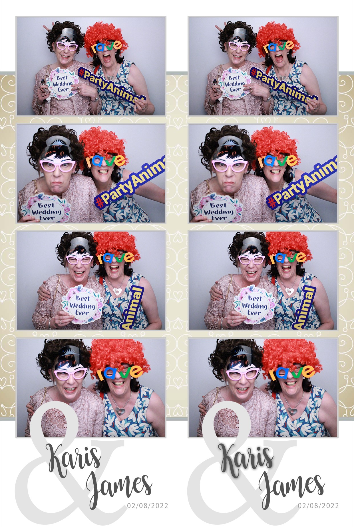 Karis & James's Wedding  | View more photos from the event at gallery.myphotoboothexperience.co.uk/u/MyPhotoBoothExperienceLtd/Karis-Jamess-Wedding